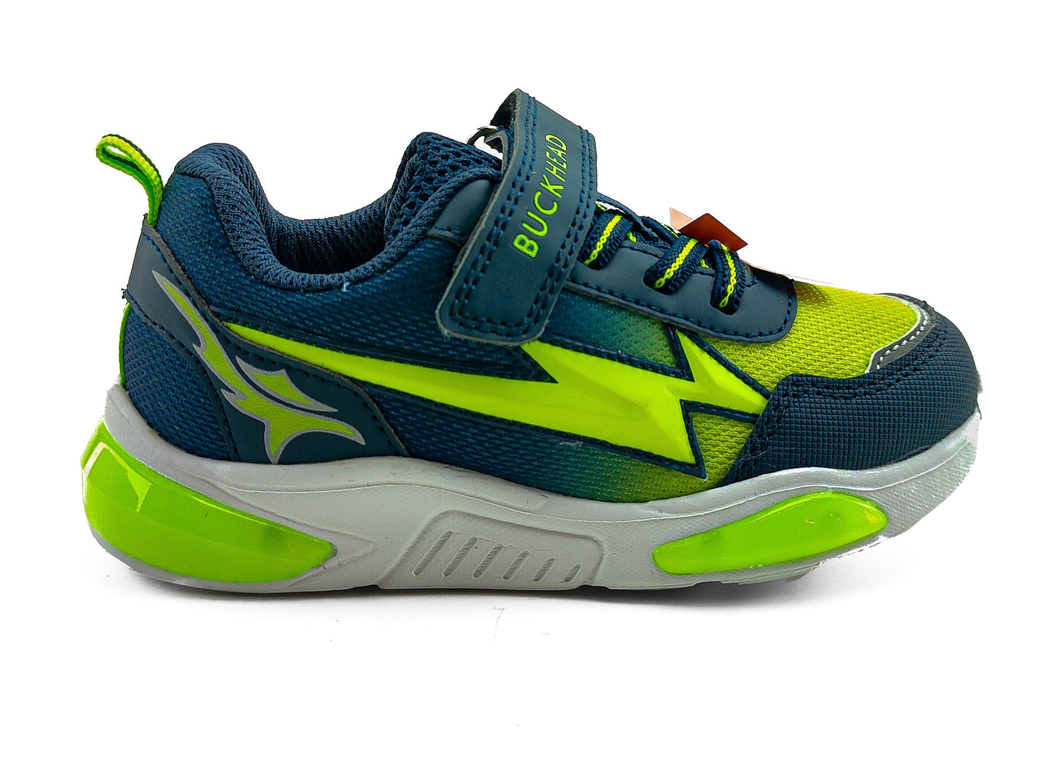 Buckhead Çocuk Işıklı Spor Ayakkabı Cyrus 3022 NAVY / GREEN - Buckhead