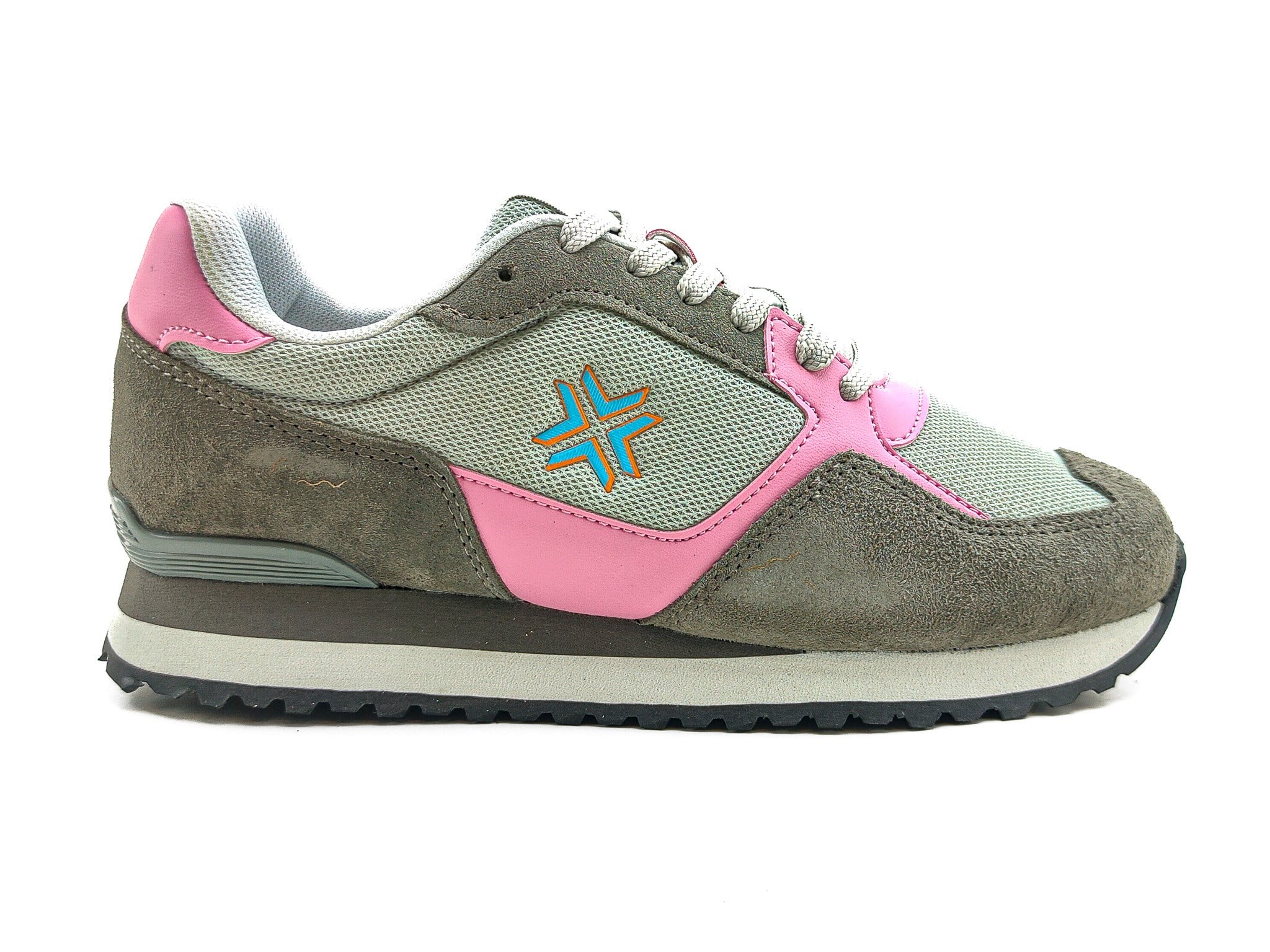 Buckhead Spor Kadın Ayakkabı Fundamental 4021 GRİ - PEMBE - Buckhead