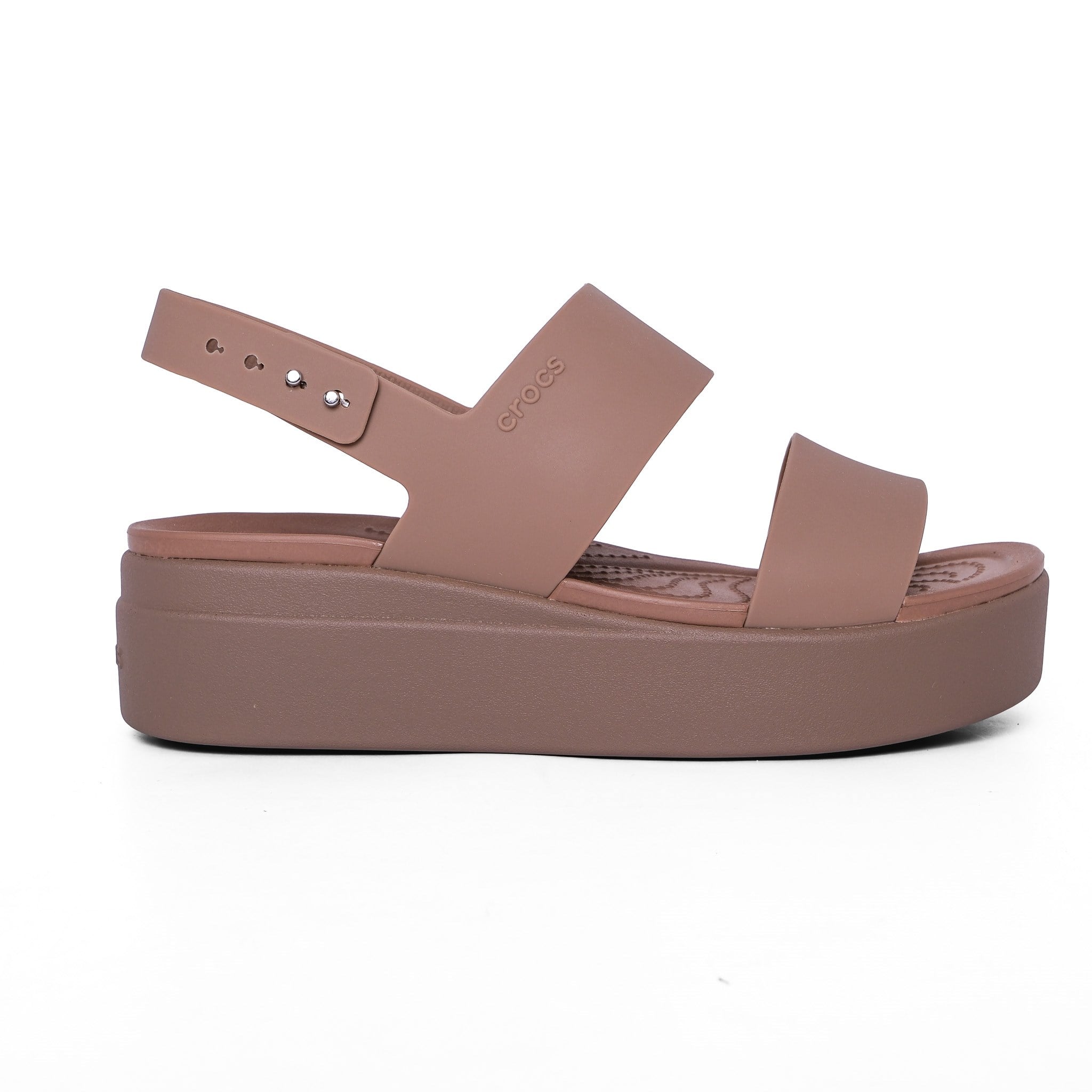 Crocs Kadın Sandalet Brooklyn Low Wedge 206453 LATTE - Crocs