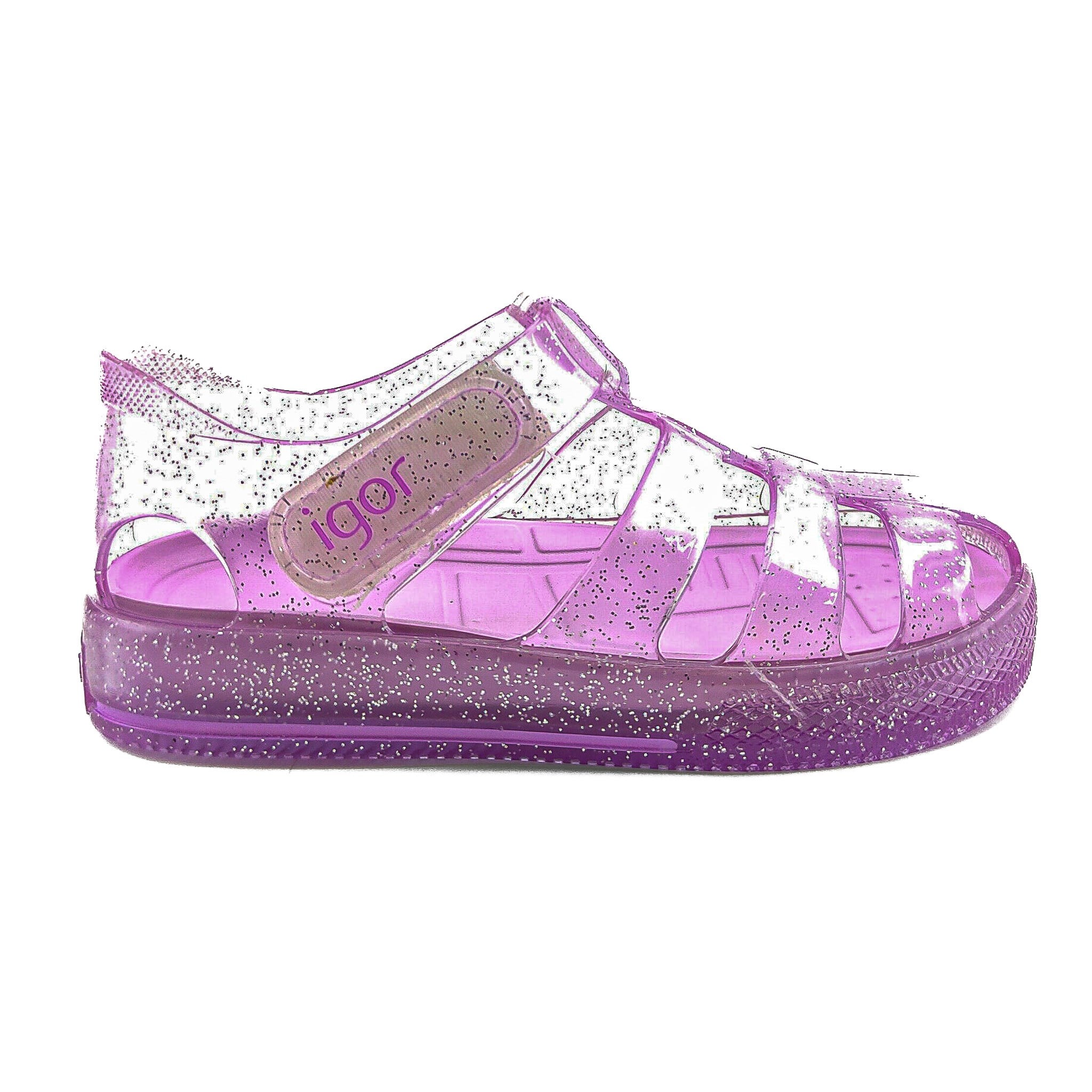 Igor Çocuk Sandalet Star Glitter Cırtlı S10265 MALVA/LILAC - Igor