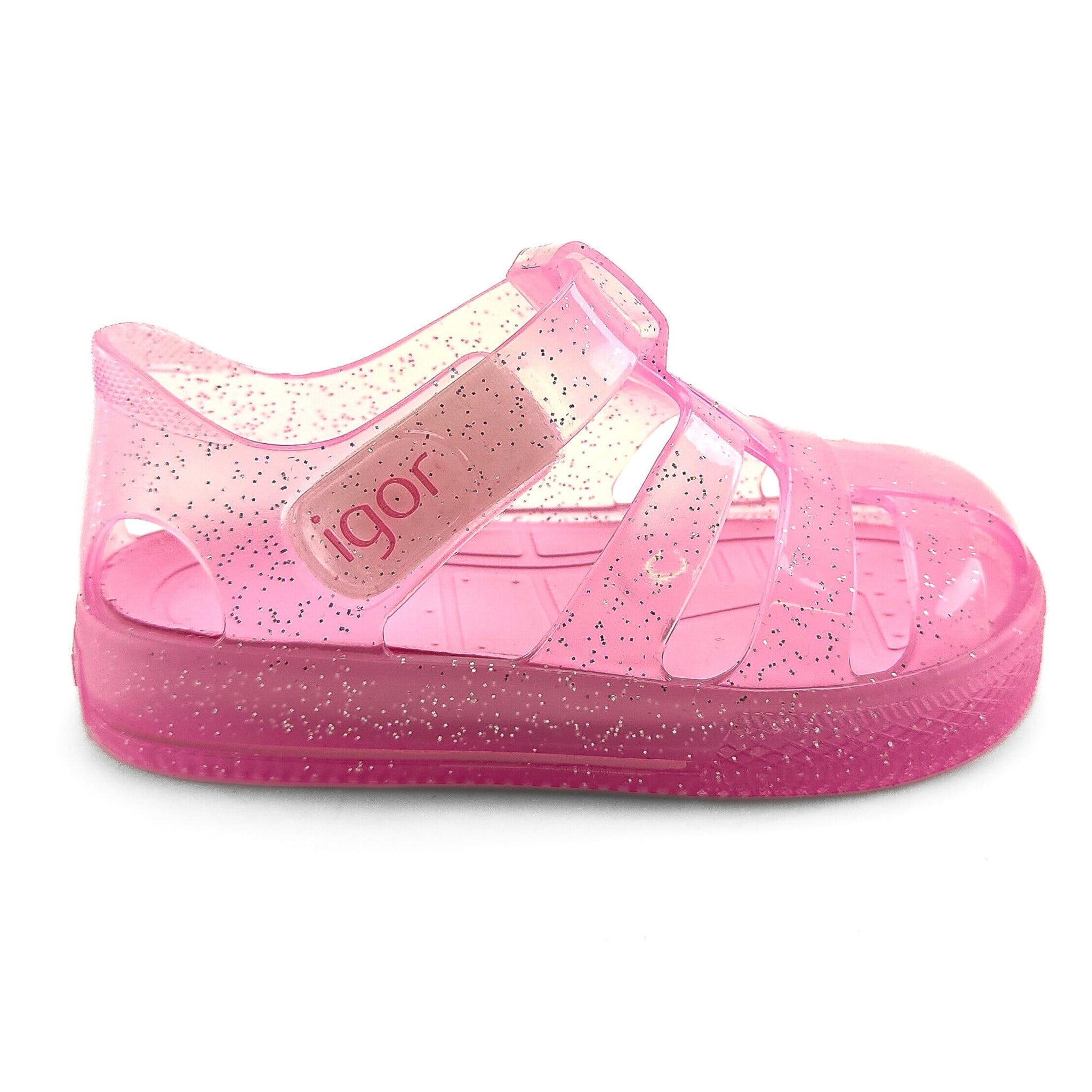 Igor Çocuk Sandalet Star Glitter Cırtlı S10265 CR.ROSA.CR.PINK - Igor