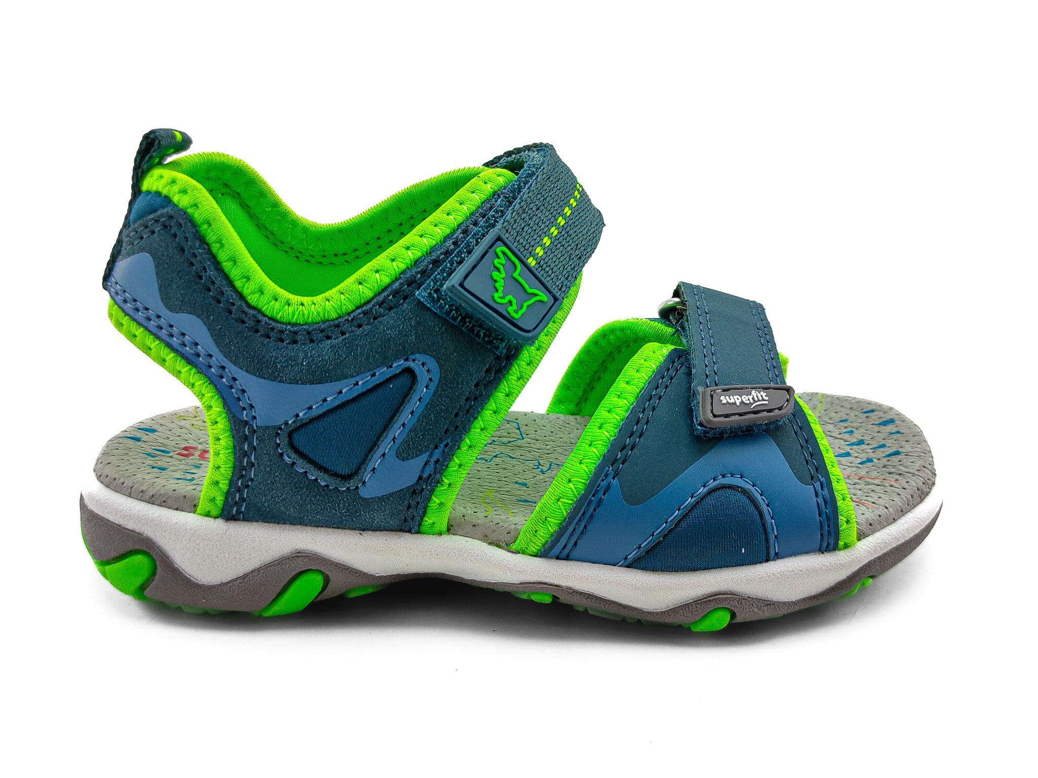 Superfit Spor Ortopedik Çocuk Sandalet F 0583 MAVİ YEŞİL - Superfit