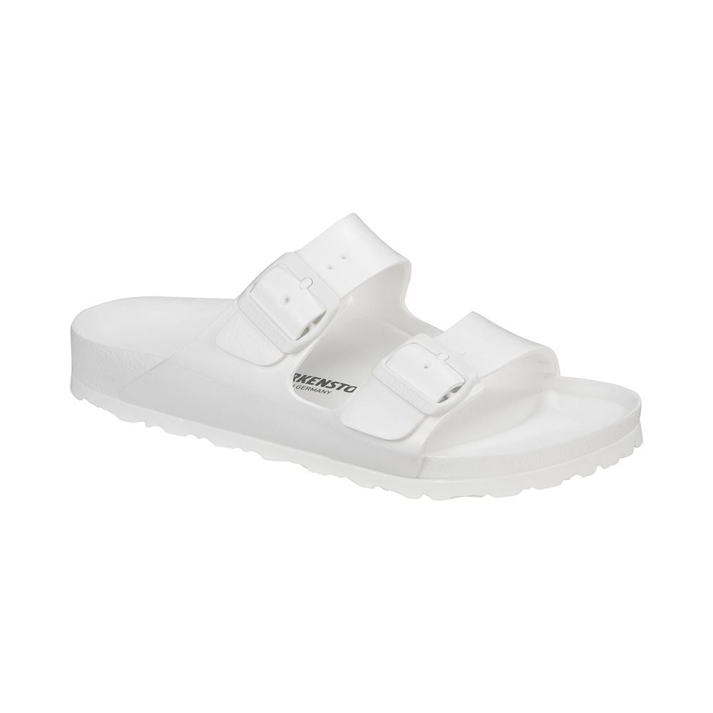 Birkenstock Erkek Çift Bantlı Beyaz Terlik Arizona Eva 129441 WHITE - Birkenstock