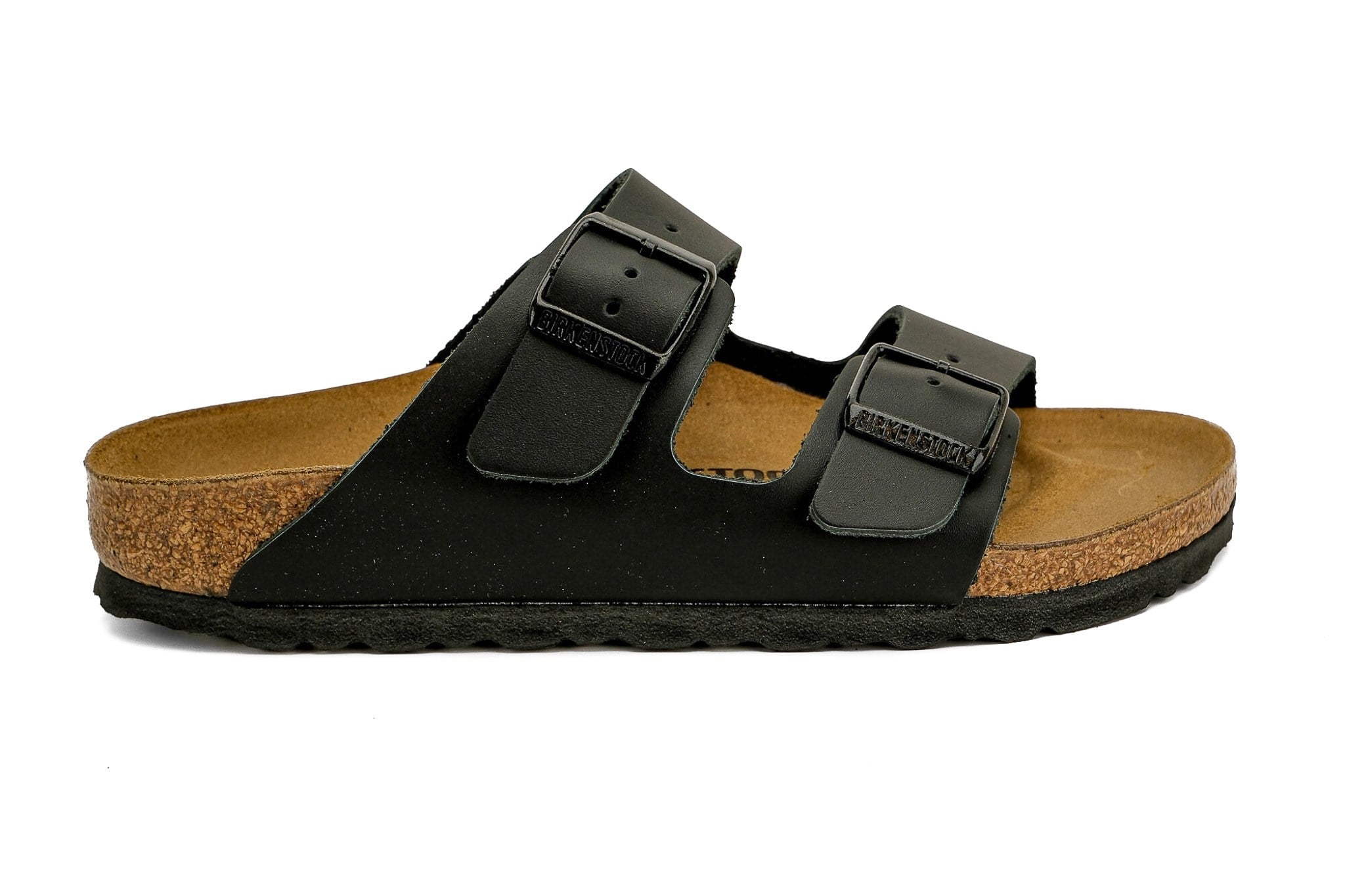 Birkenstock Unisex Çift Bantlı Terlik Arizona Black Mantar Deri 51193 BLACK - Birkenstock