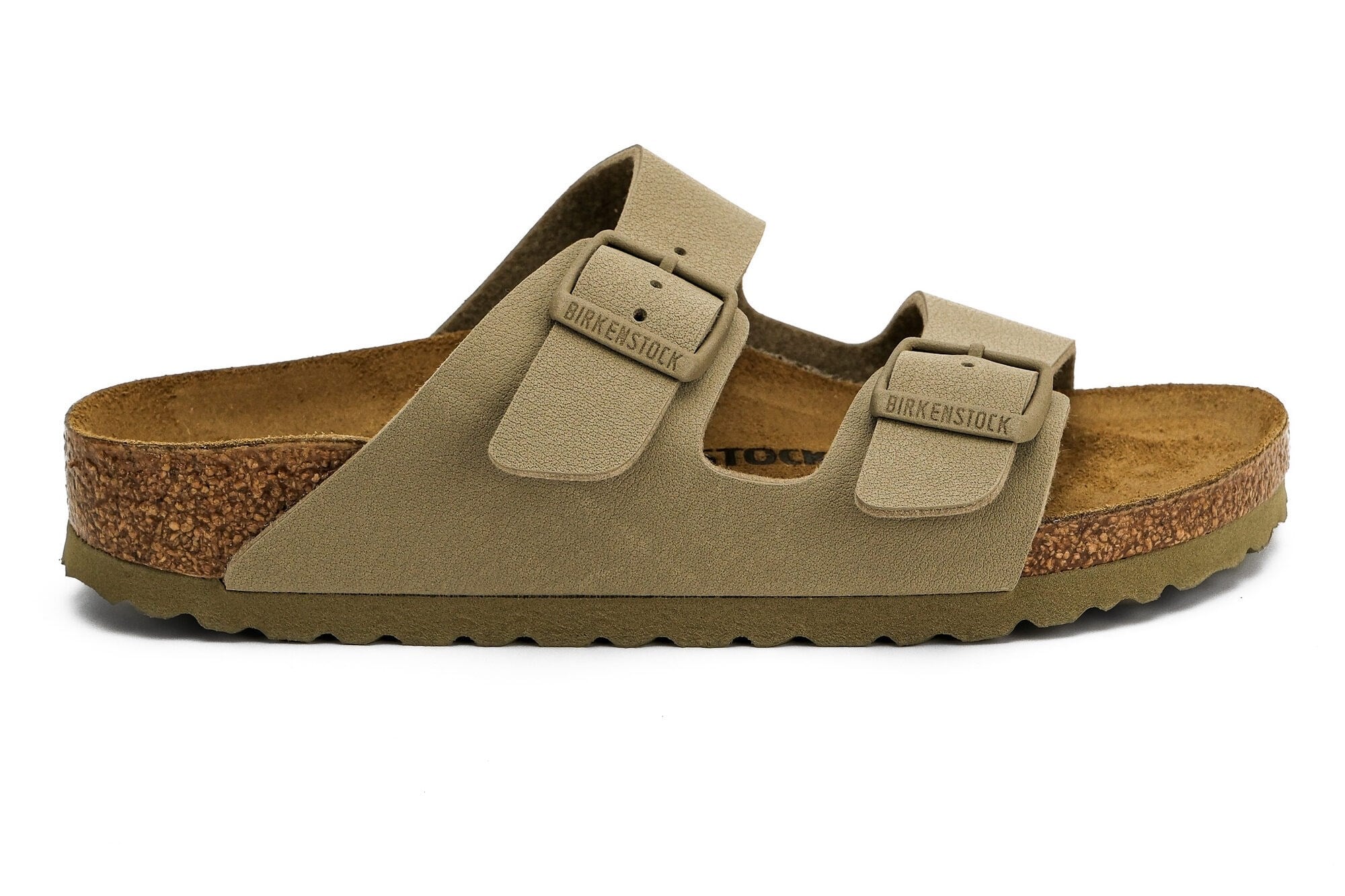 Birkenstock Unisex Çift Bantlı Terlik Arizona Faded Khaki Mantar 1027697 FADED KHAKİ - Birkenstock
