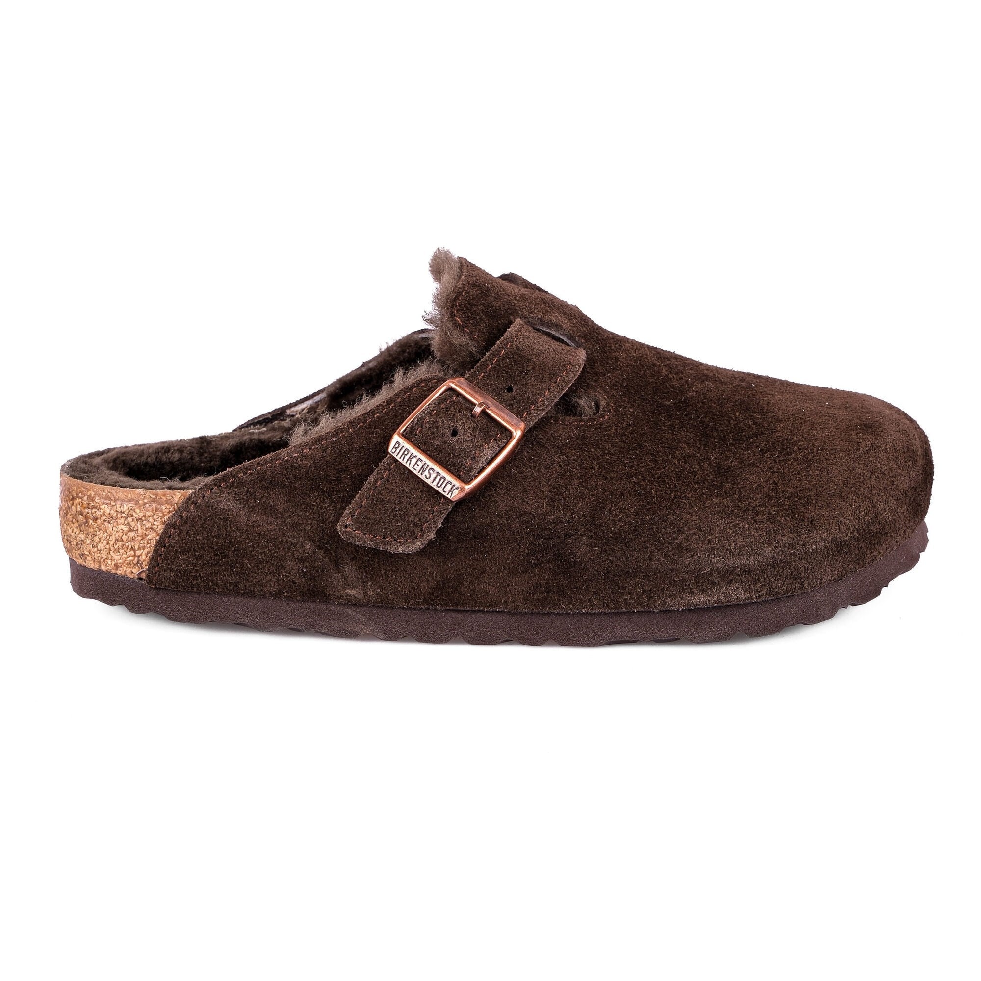 Birkenstock Unisex Kürklü Sabo Terlik Boston Shearling Mocca 1020529 MOCCA - Birkenstock