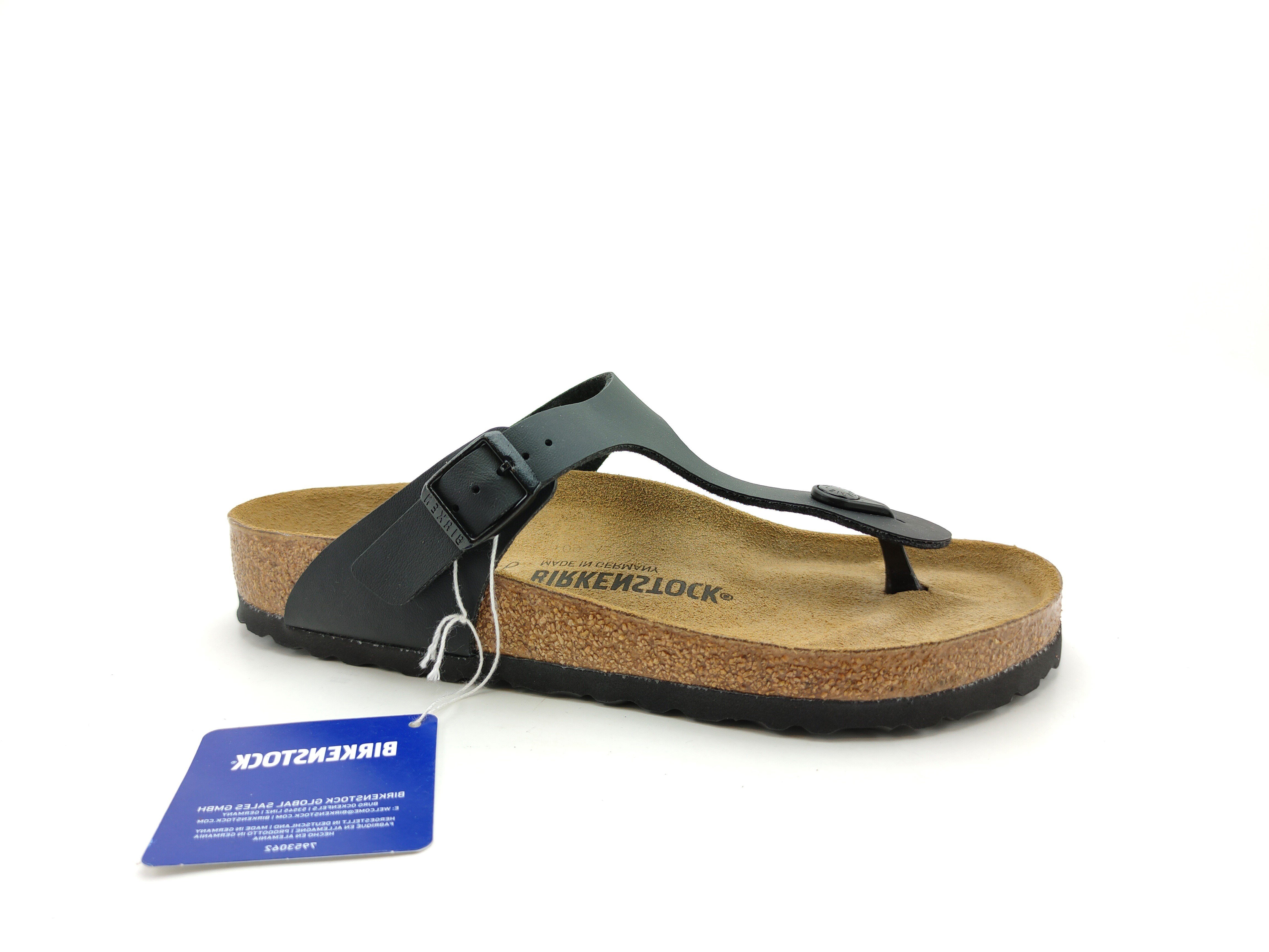 Birkenstock Unisex Parmak Arası Terlik Gizeh Black Mantar 43691 BLACK - Birkenstock
