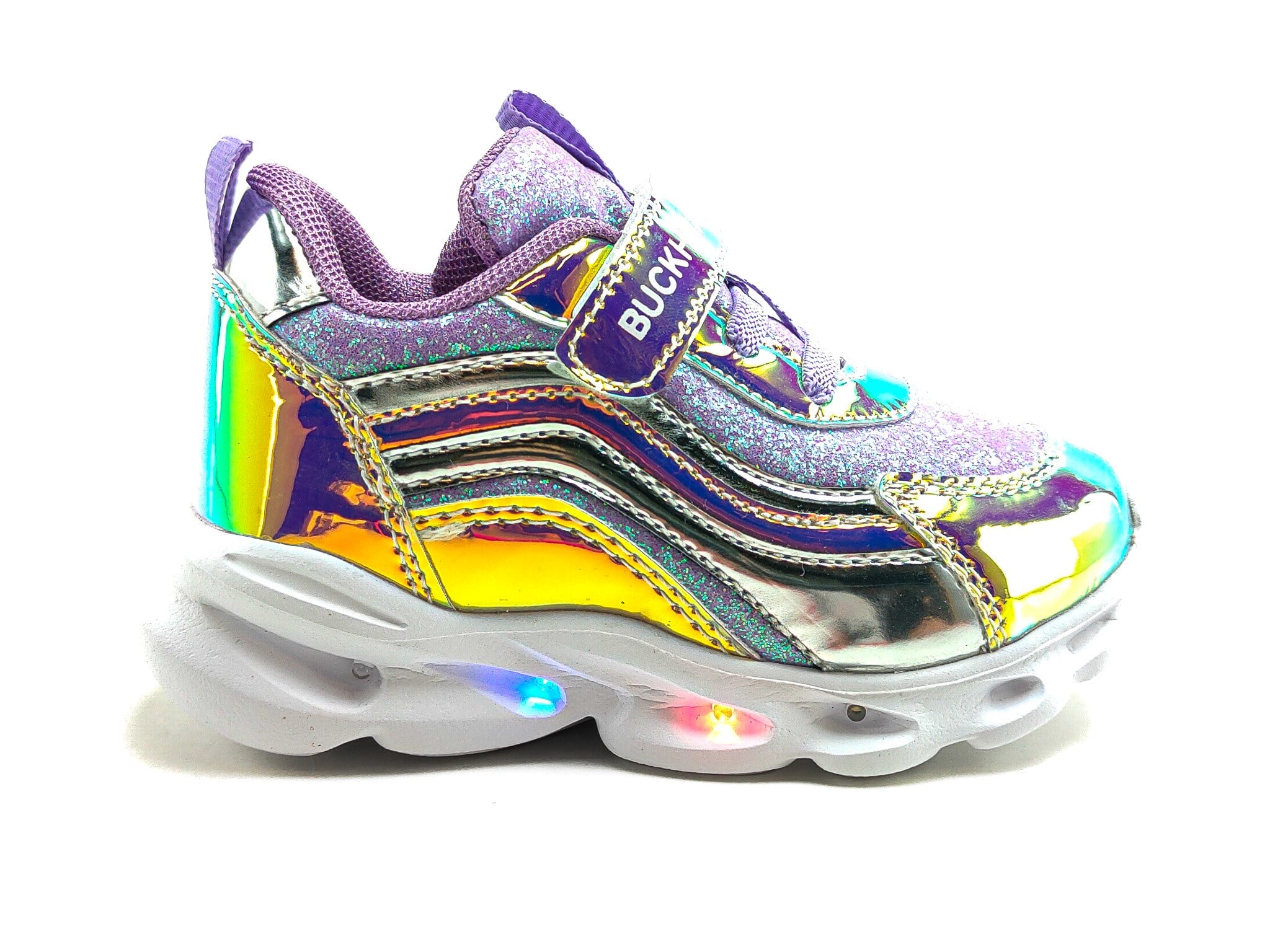 Buckhead Çocuk Işıklı Hologram Spor Ayakkabı 4430 LİLA - Buckhead