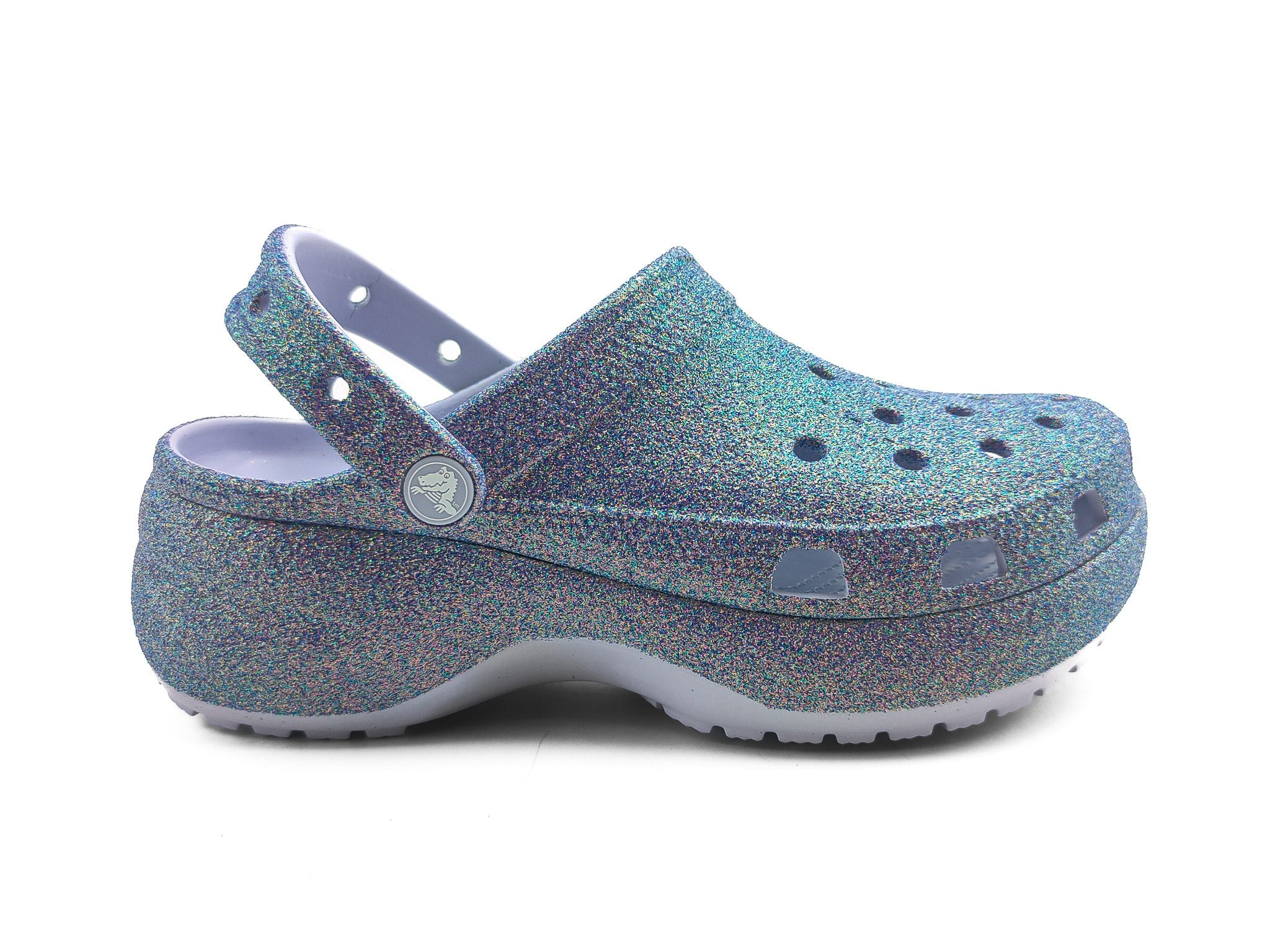 Crocs Terlik Platform Irid Glitter Clog 211024 LİLA SİMLİ - Crocs