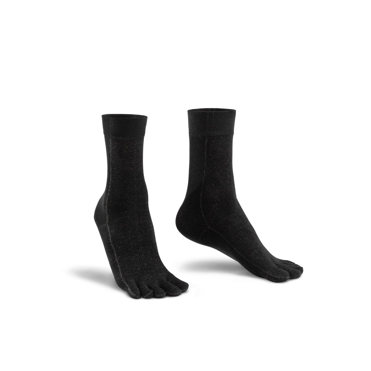 Diyabetik Gümüş Çorap Parmaklı Unisex SİYAH - OrtoPlus
