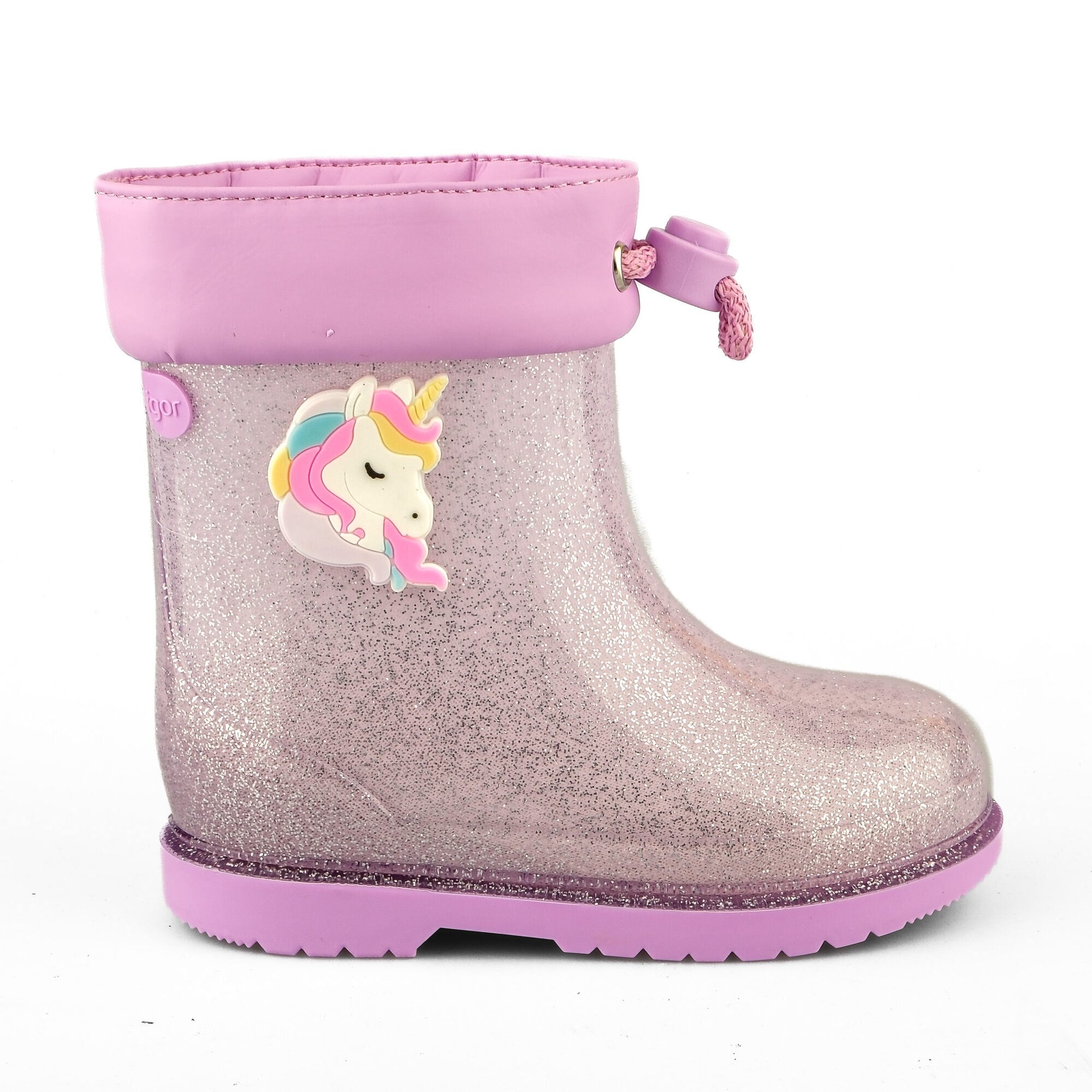 Igor Yağmur Çizmesi Bimbi Unicornio Glitter W10339 MALVA/MAUVE - Igor