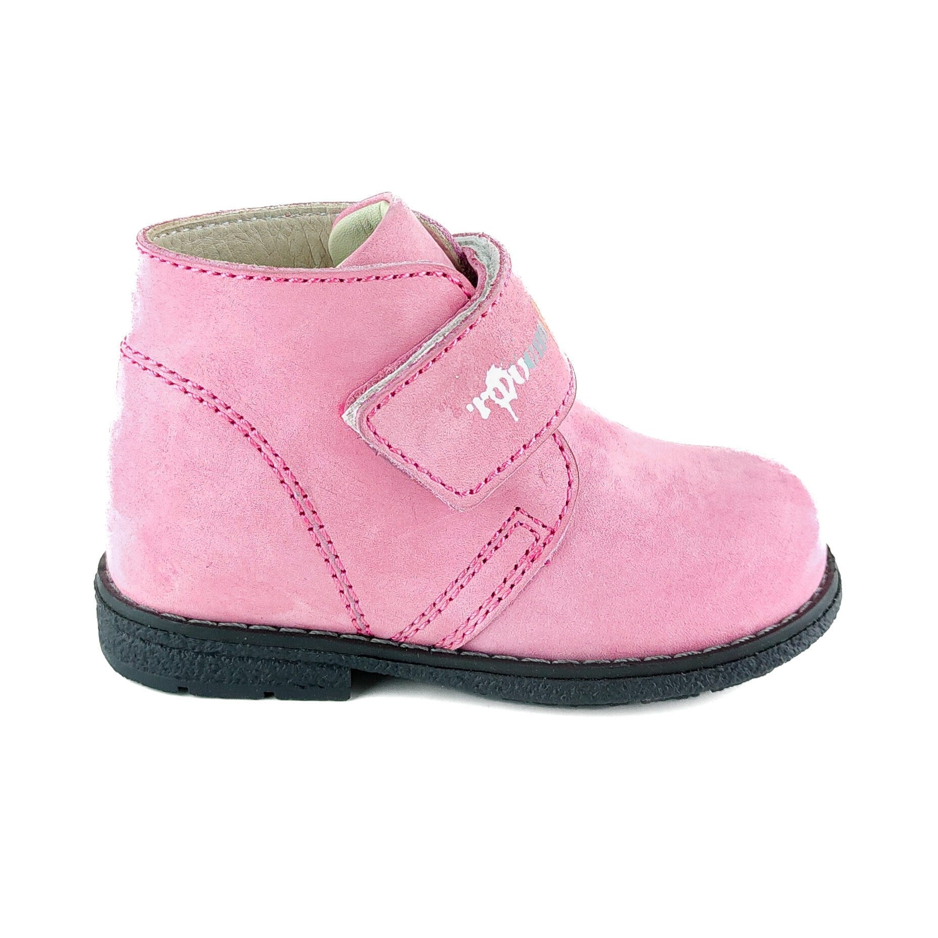 Ortopedia Deri Ortopedik Bebe Bot K 373-1 PEMBE NUBUK - Ortopedia