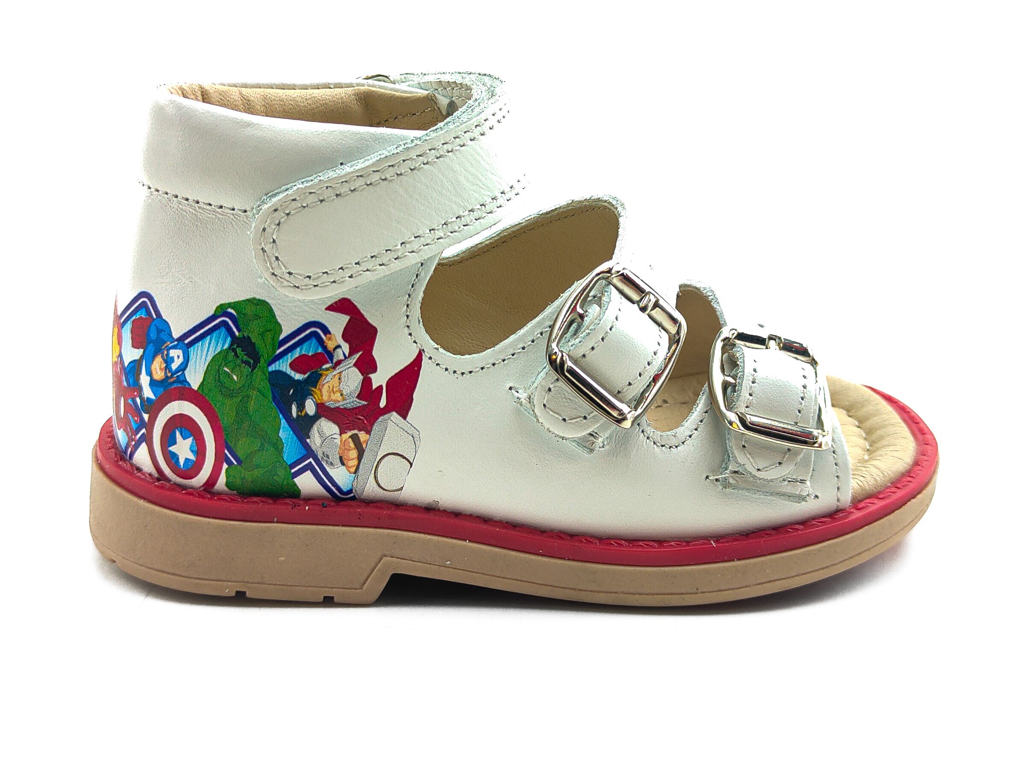 Ortoplus Deri Ortopedik Bebe Sandalet K C725 MARVEL - OrtoPlus