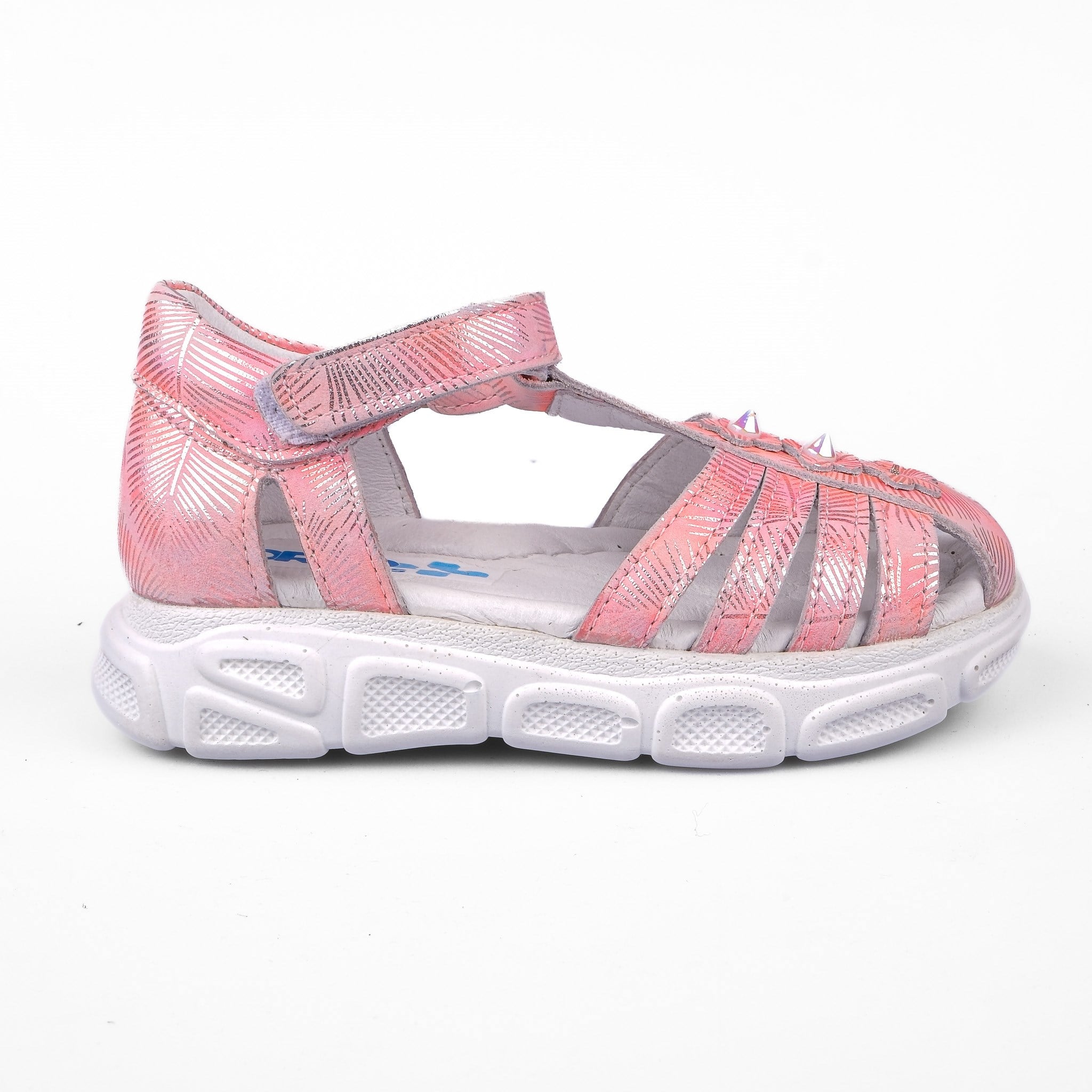 Ortoplus Deri Ortopedik Bebe Sandalet K OZ254 PEMBE - OrtoPlus