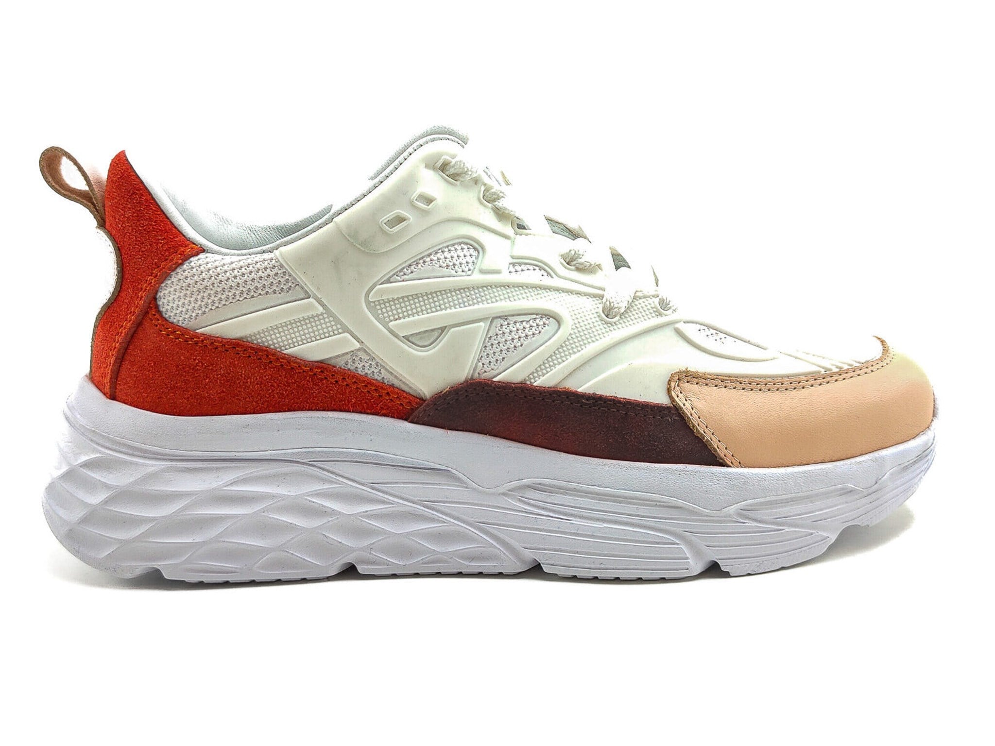 Ortoplus Deri Ortopedik Kadın Sneaker Ayakkabı ET3014 SOMON - OrtoPlus