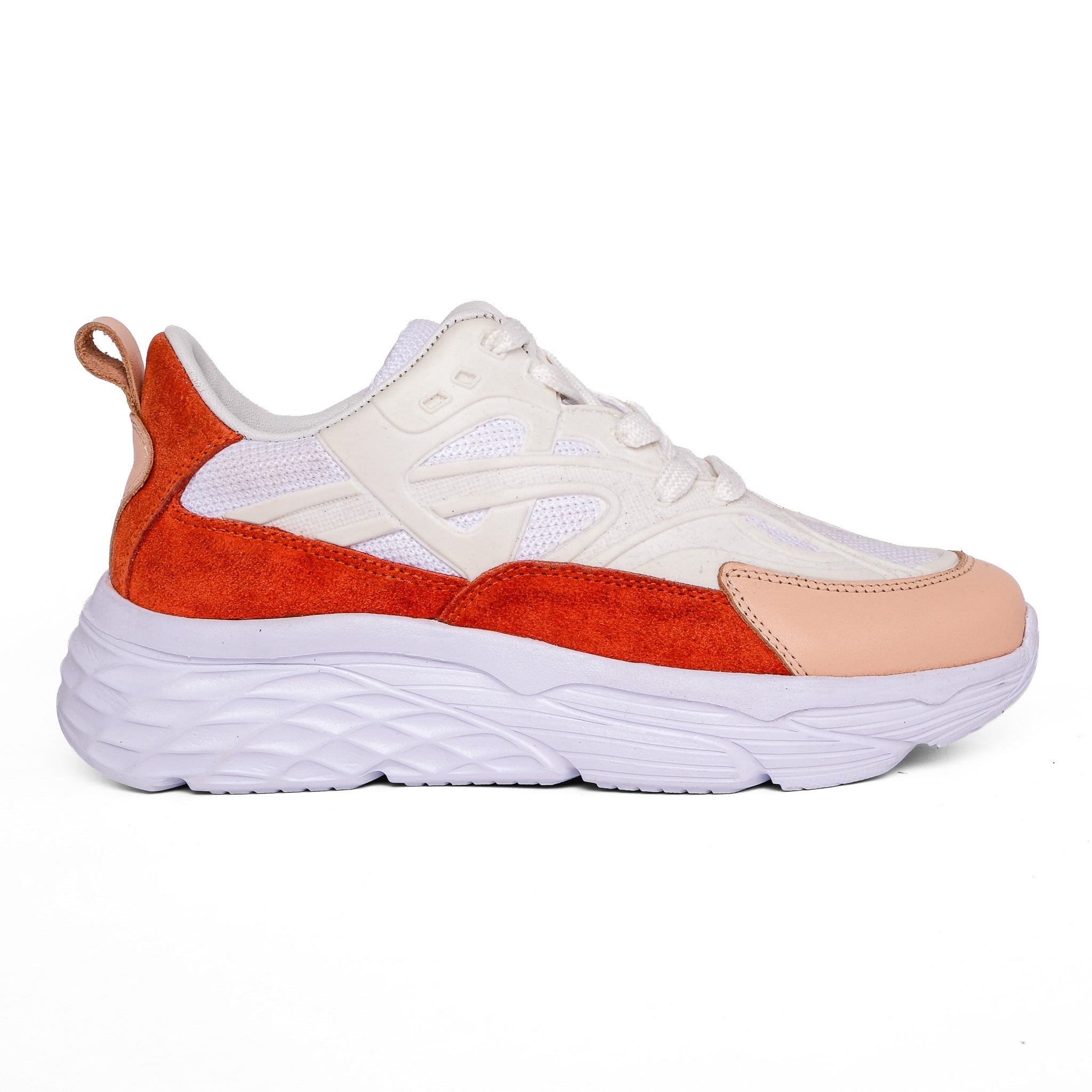 Ortoplus Deri Ortopedik Kadın Sneaker Ayakkabı ET3014 SOMON - OrtoPlus