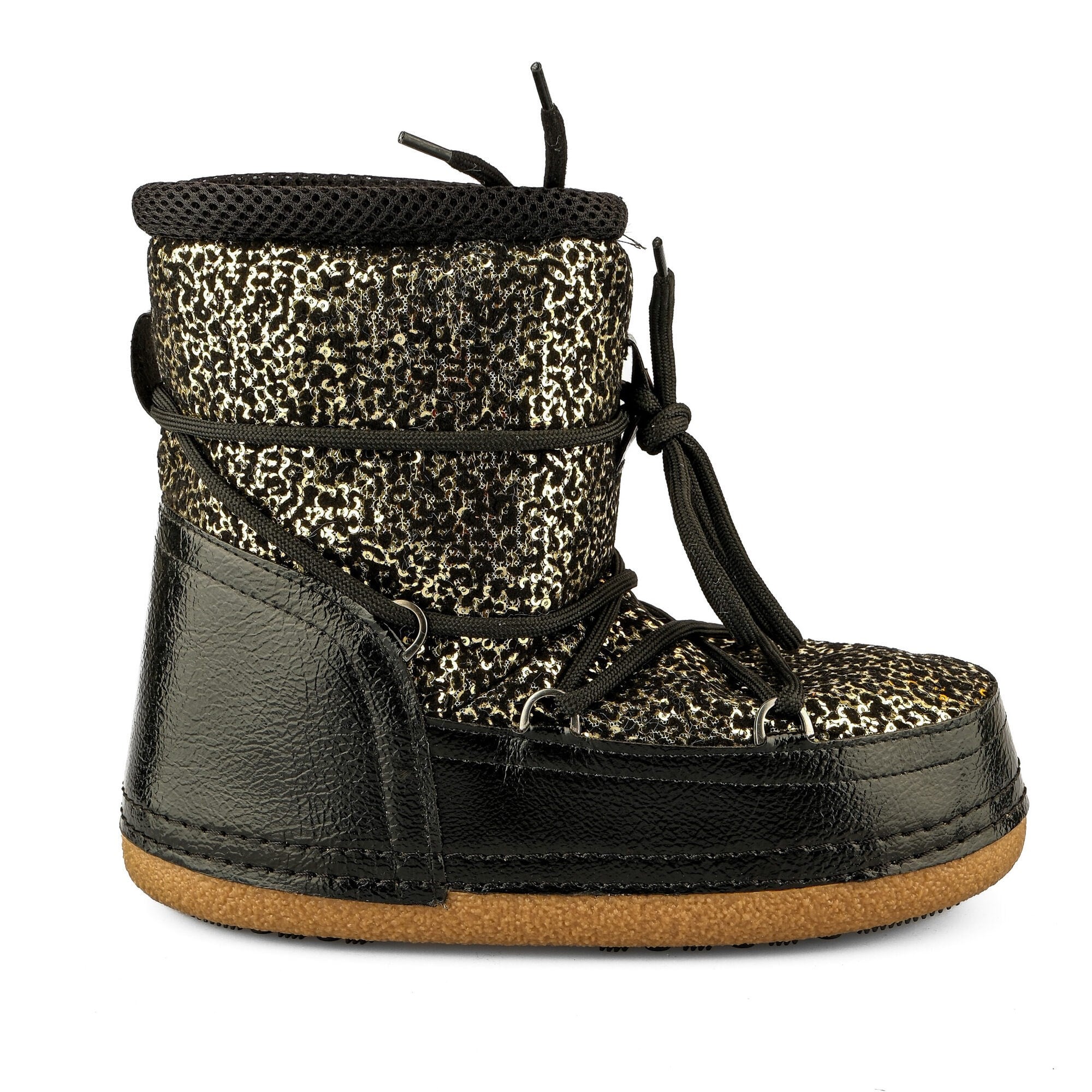 Ortoplus Kadın Kar Botu ET905 SİYAH LEOPAR - OrtoPlus