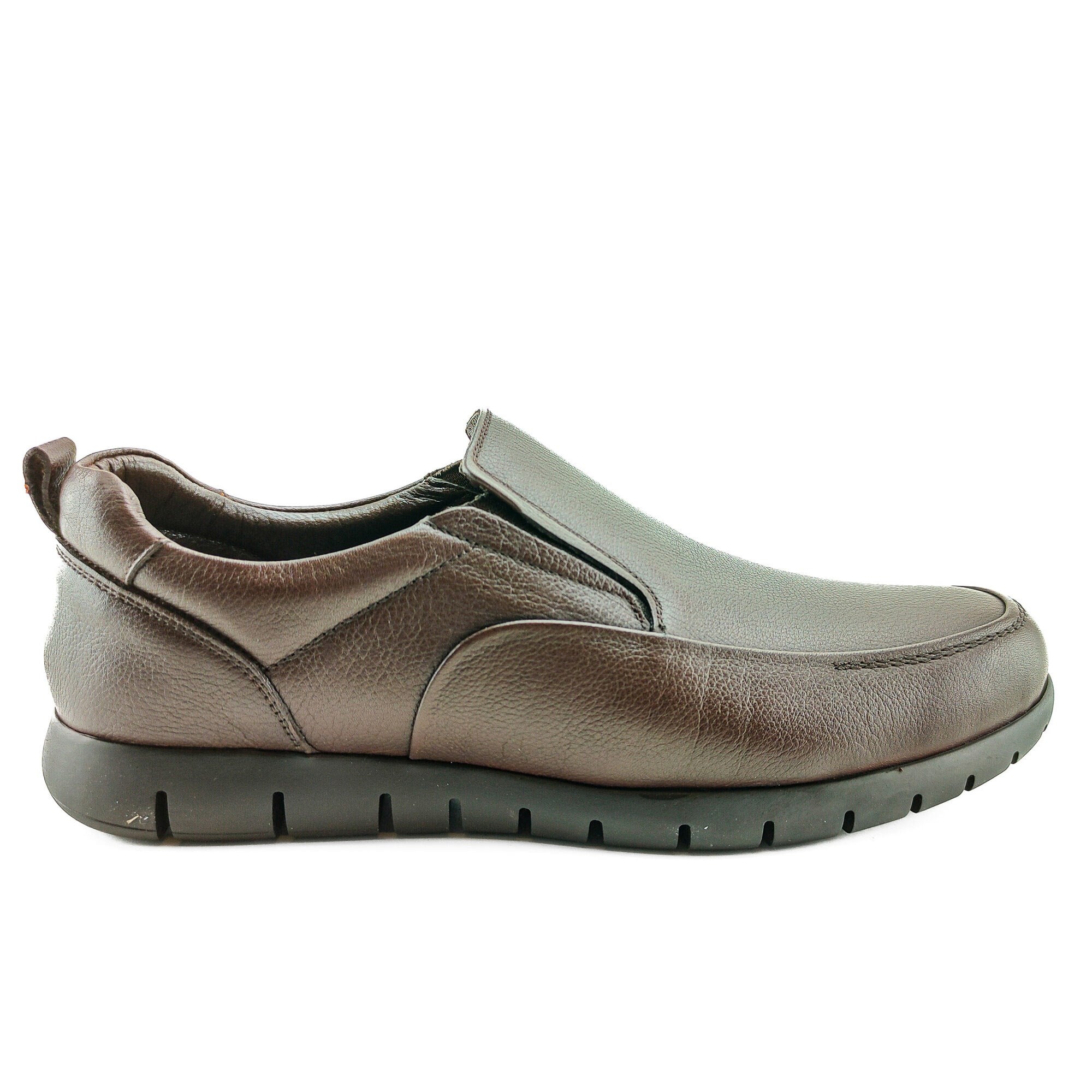 Ortoplus Ortopedik Deri Erkek Diyabet Ayakkabı R291 KAHVE - OrtoPlus