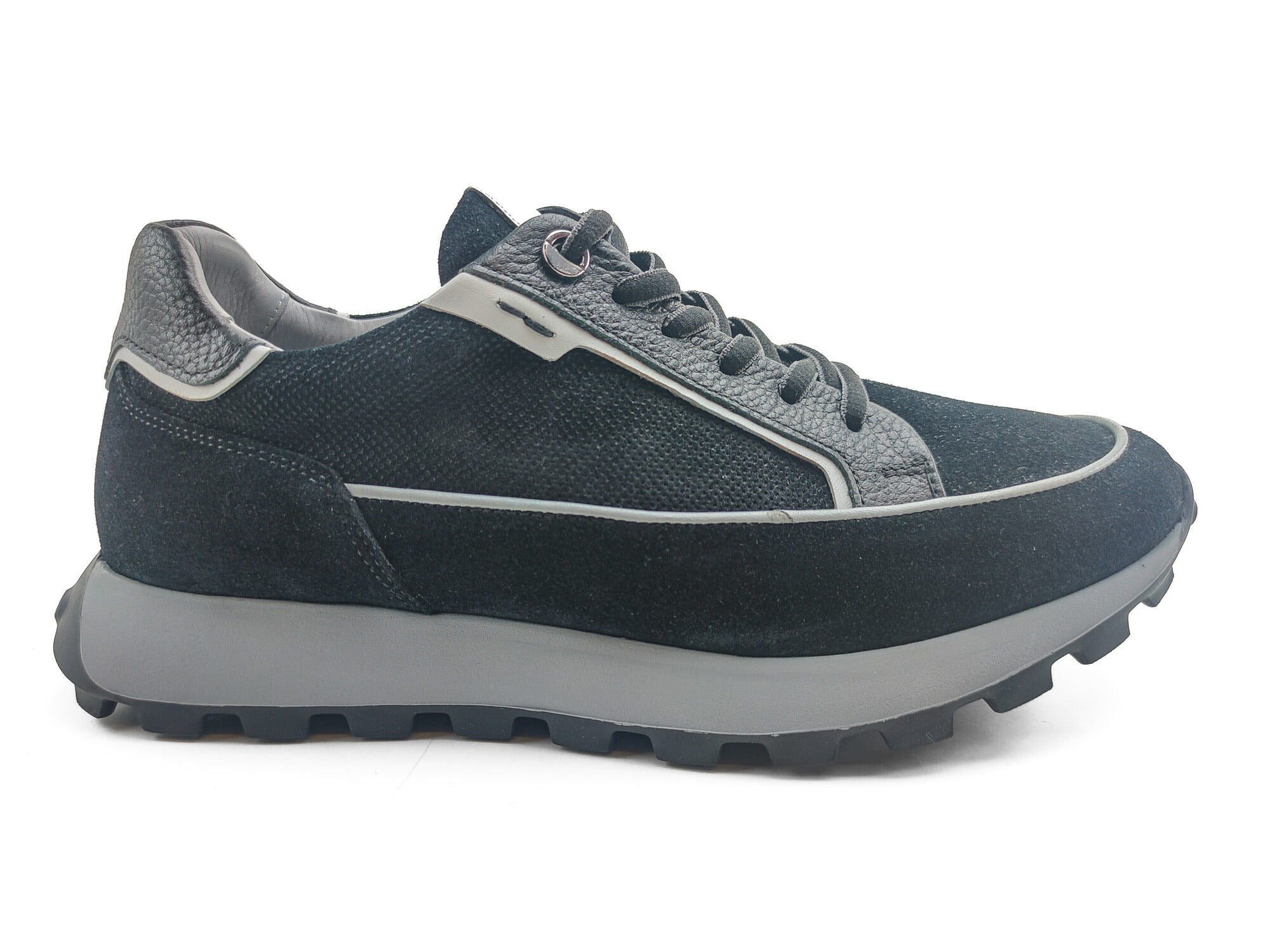 Ortoplus Ortopedik Deri Erkek Sneaker Ayakkabı CF2683 SİYAH - OrtoPlus