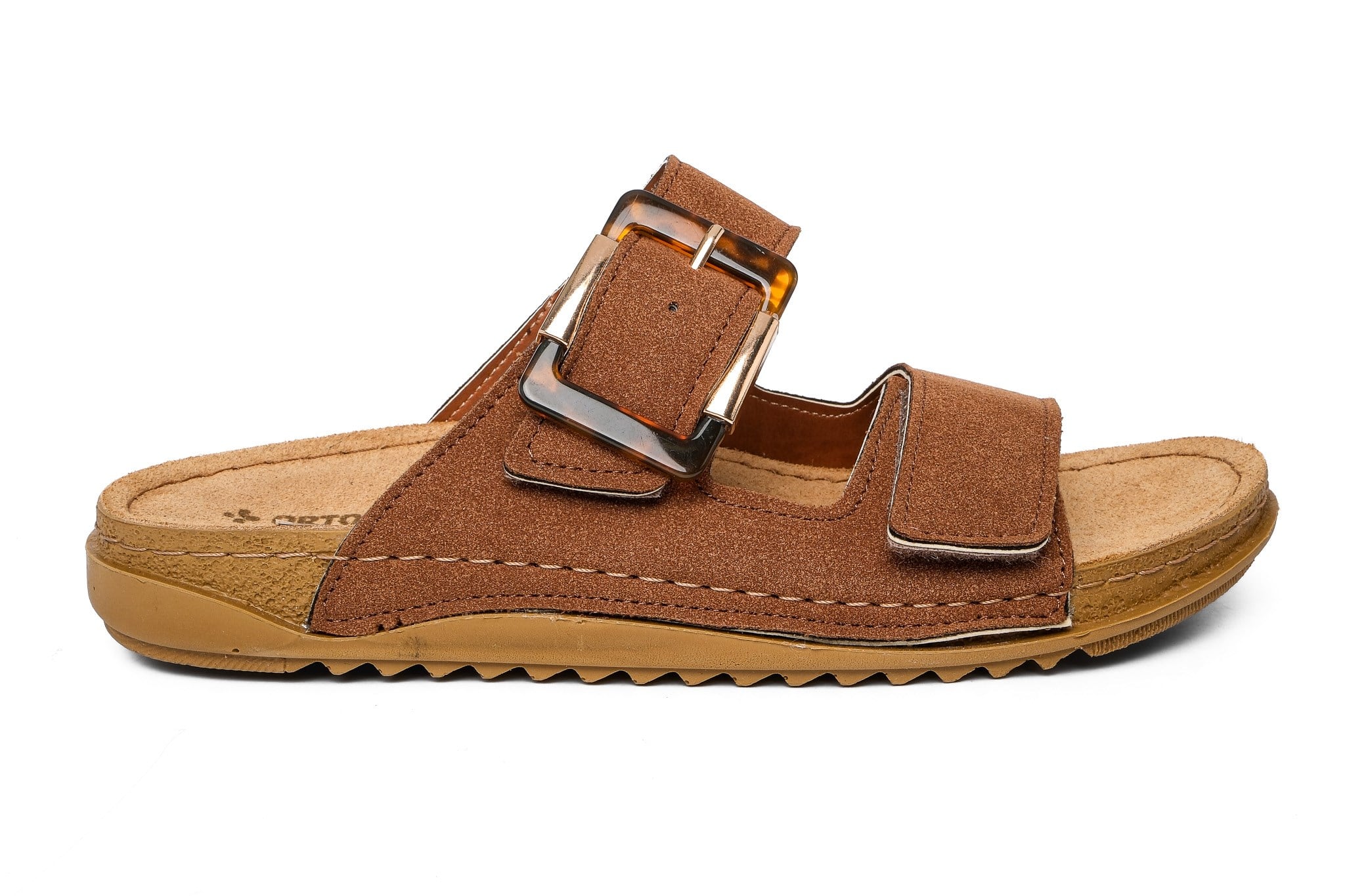 Ortoplus Ortopedik Kadın Terlik SY213636 KAHVE - OrtoPlus