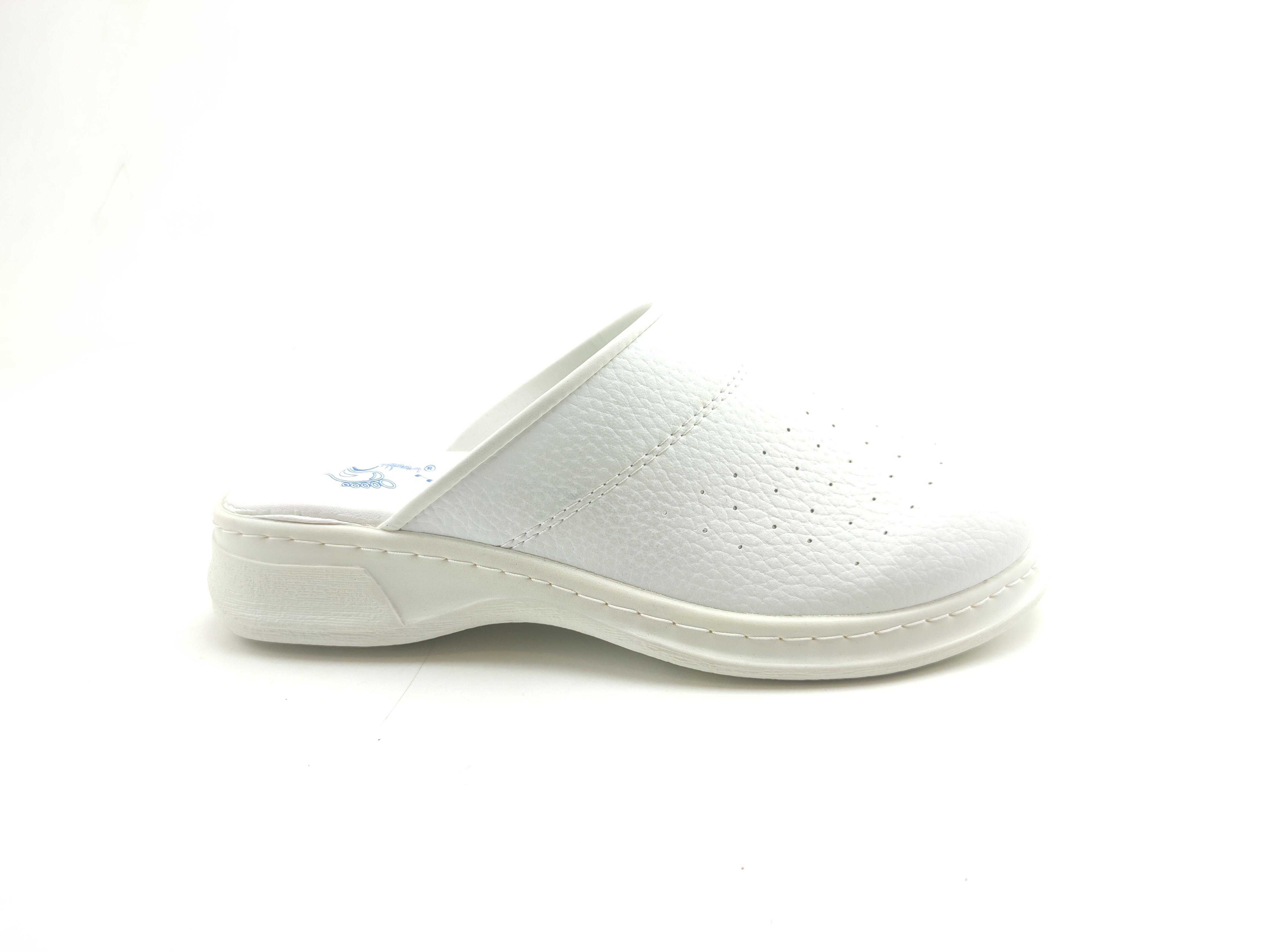 Ortoplus Sabo Unisex Deri Hastane Terlik KT9001 BEYAZ - OrtoPlus