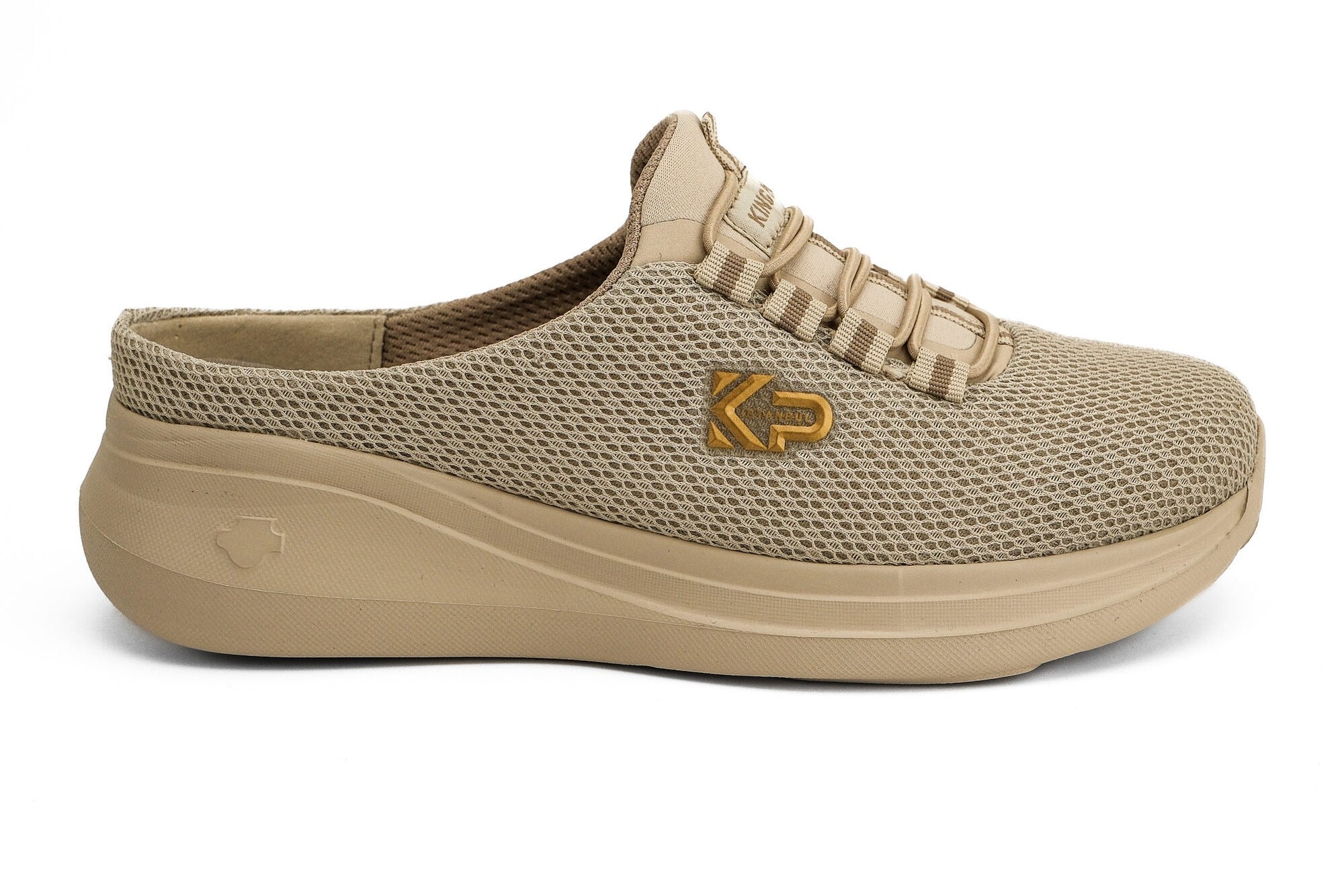 Sneaker Tekstil Tabanı Çıkan Yürüyüş Kadın Terlik KP5109 BEJ - King Paolo
