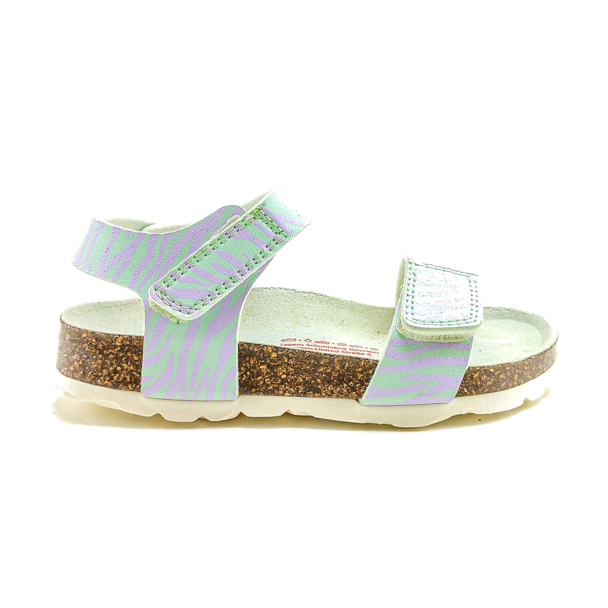 Superfit Ortopedik Çocuk Sandalet P 000123-7510 - Yeşil Lila HELLGRÜN / ROSA - Superfit
