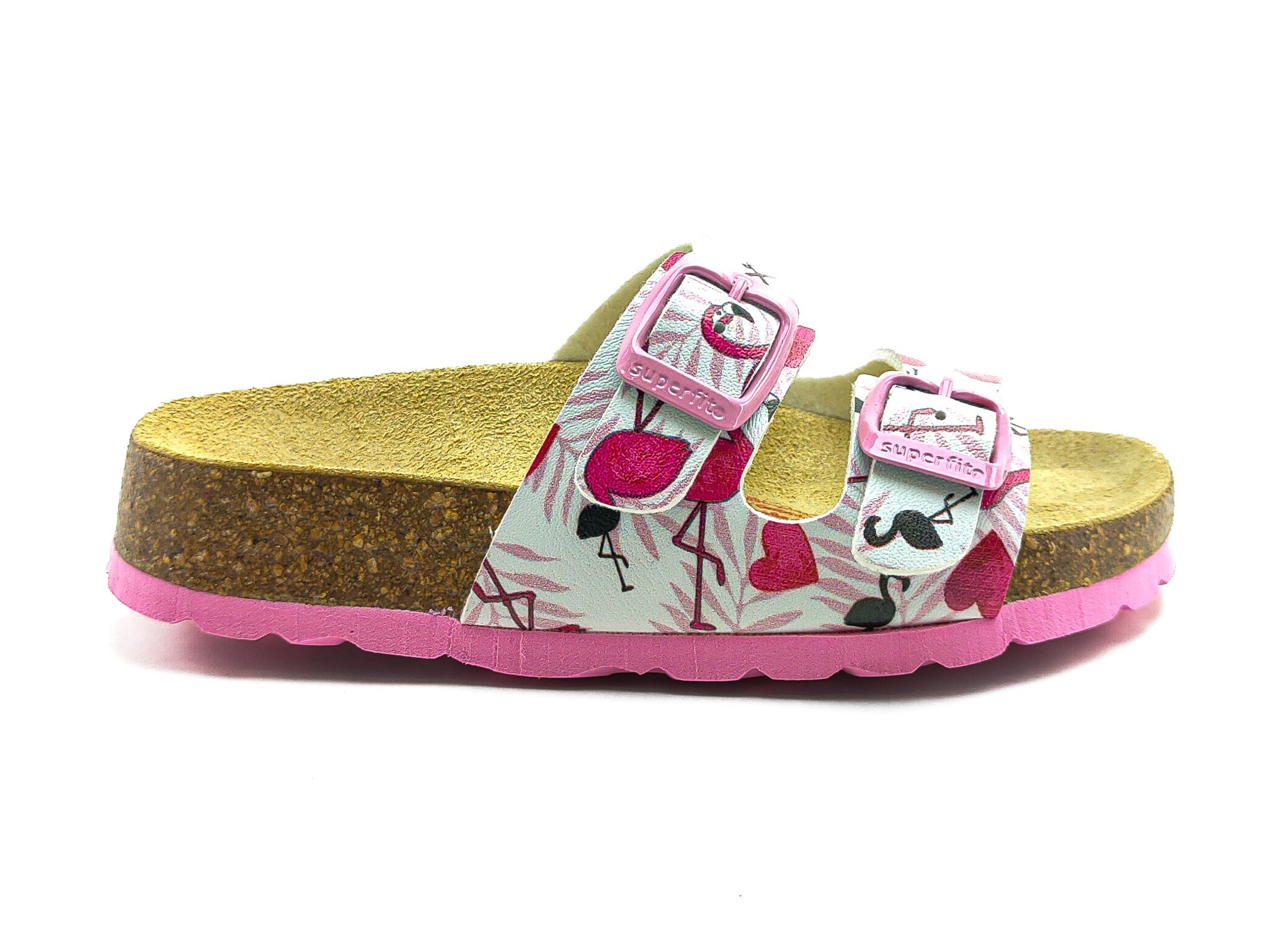 Superfit Ortopedik Çocuk Terlik Çift Bantlı F 800111-1130 Pembe Flamingo WEIB / PINK - Superfit
