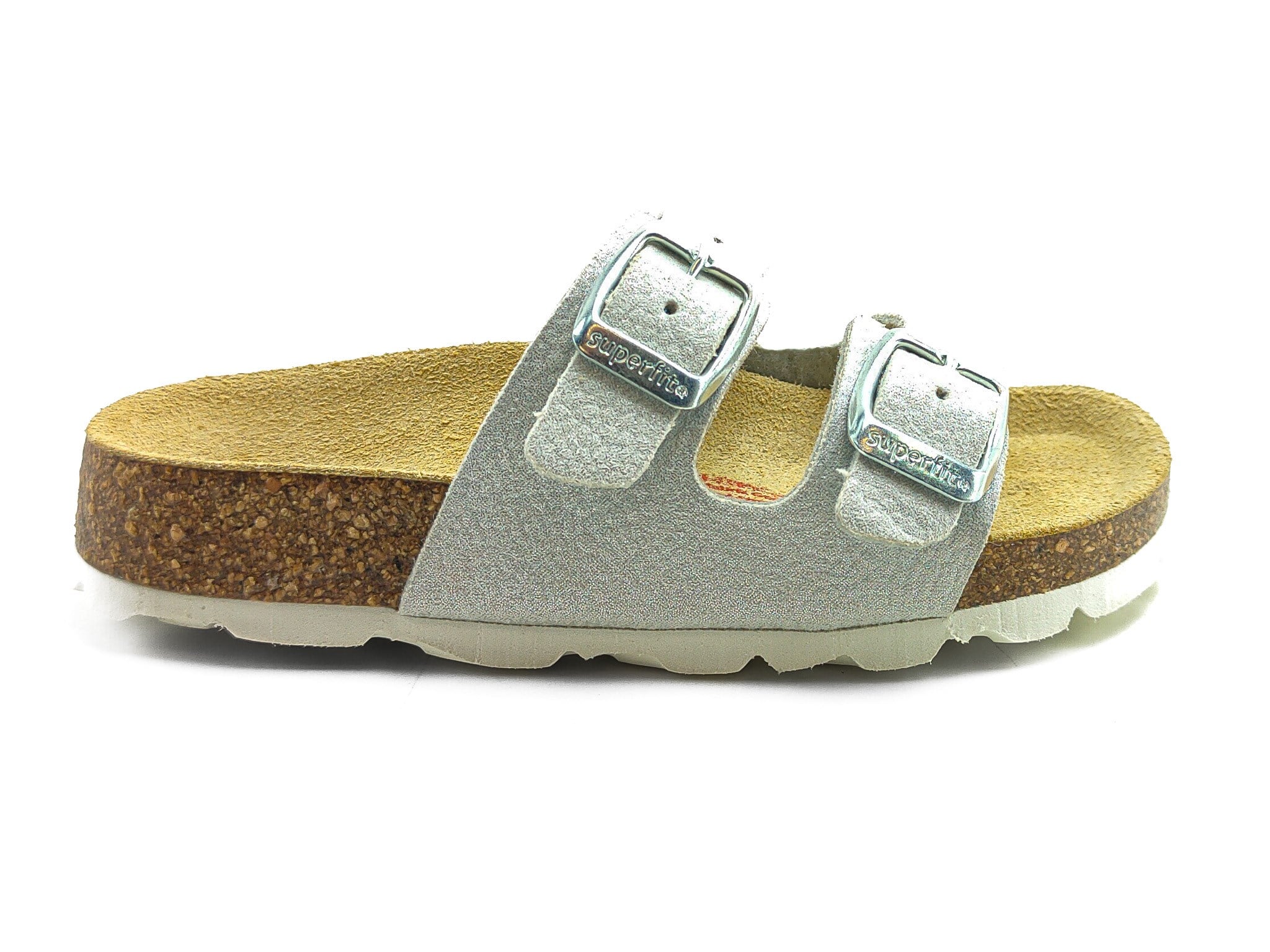 Superfit Ortopedik Çocuk Terlik Çift Bantlı F 800111-9500 - Gümüş SILBER - Superfit
