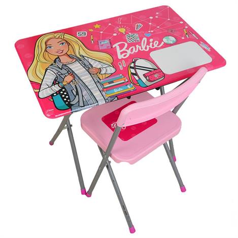 Barbie Katlanabilir Çalışma Masası ve Sandalyesi