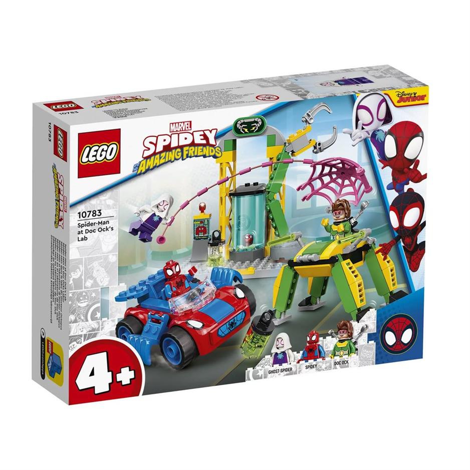 10783 LEGO® Marvel Spidey ve İnanılmaz Arkadaşları - Doktor Oktopus'un  Laboratuvarında , 131 parça, +4