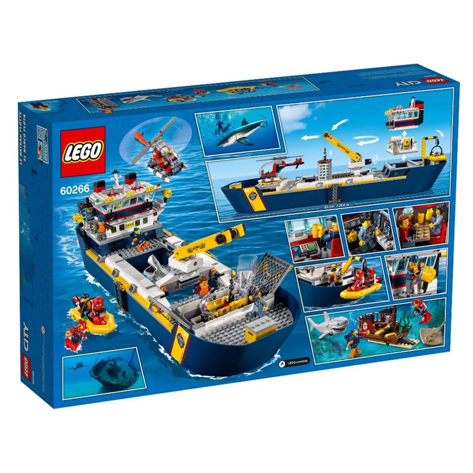 60266 LEGO® City Okyanus Keşif Gemisi / +7 yaş/ 745 parça En ucuz Fiyatlar  & Orjinal Ürün Garantisi ile Otoys'da