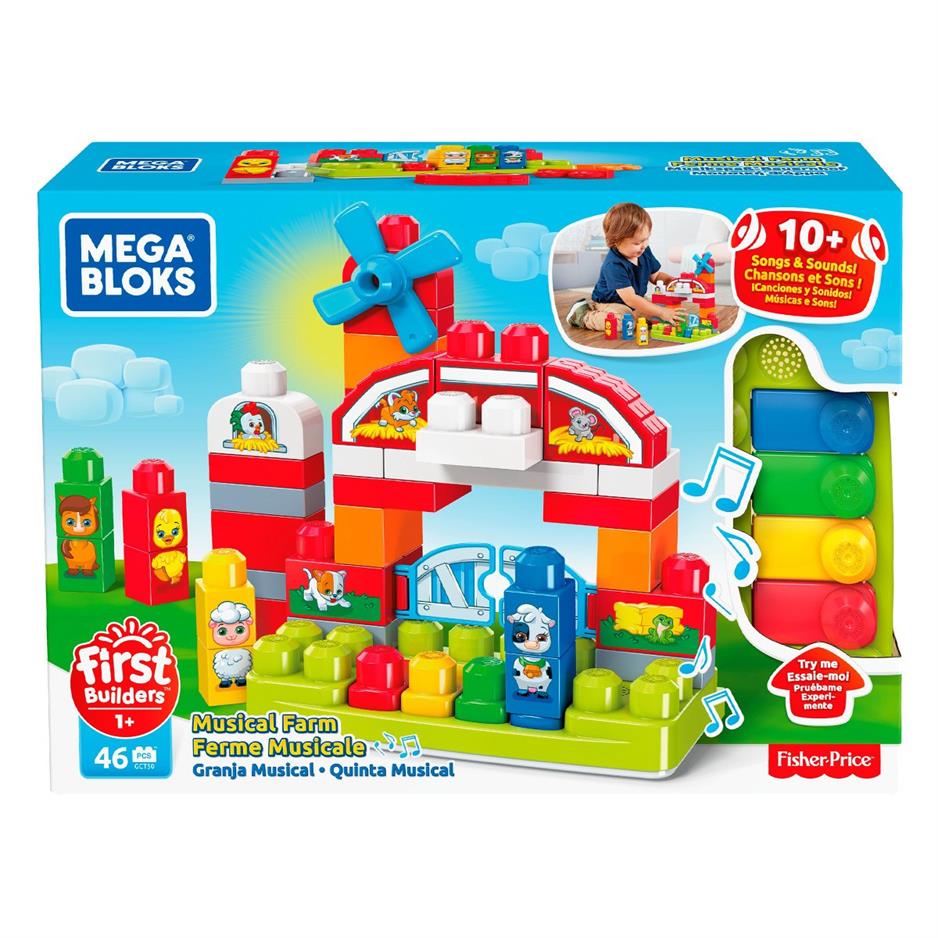 GCT50 Mega Bloks® Müzikli Çiftik Oyun Seti / +1 yaş