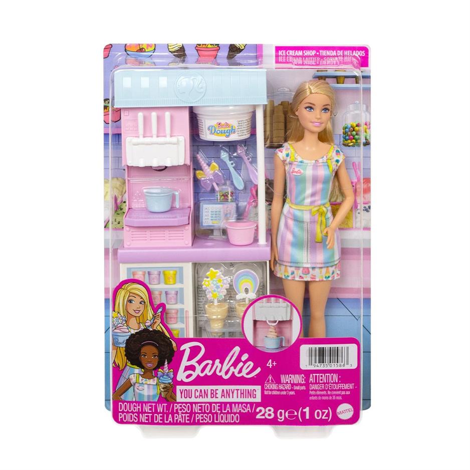 HCN46 Barbie Dondurma Dükkanı Oyun Seti, Barbie Ben Büyüyünce