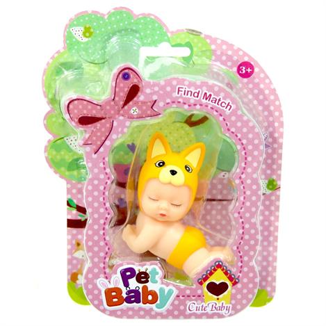 Şirin Hayvan Başlıklı Emekleyen Bebek Şirin Hayvan Başlıklı Emekleyen Bebek