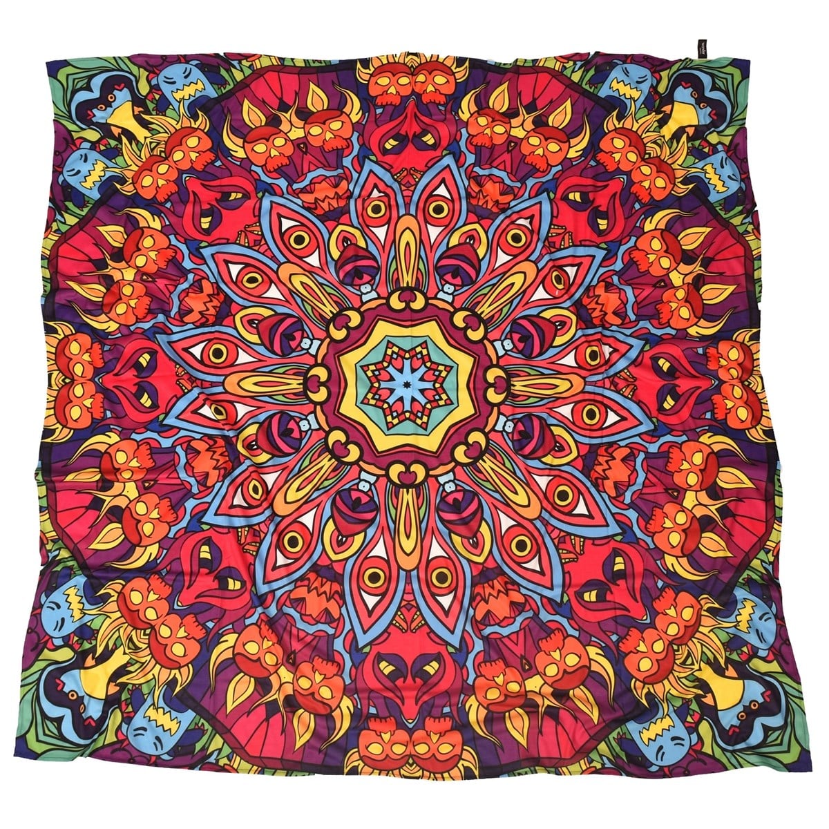 60'lar Saykodelik Mandala Duvar Örtüsü