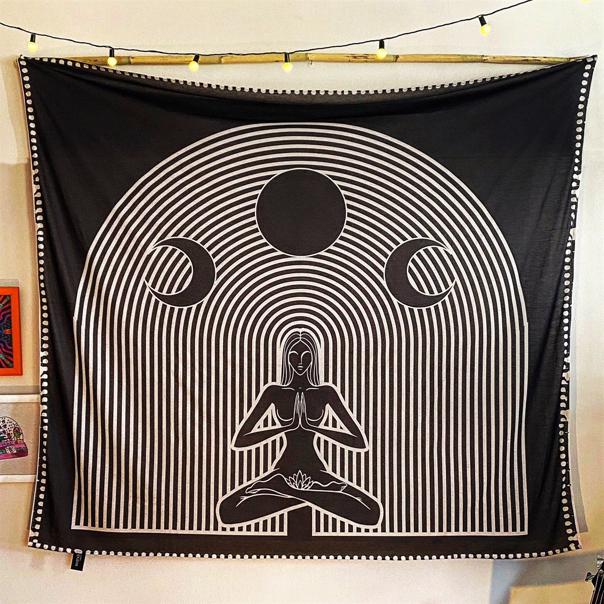 Lotus Meditasyon Yoga Duvar Örtüsü