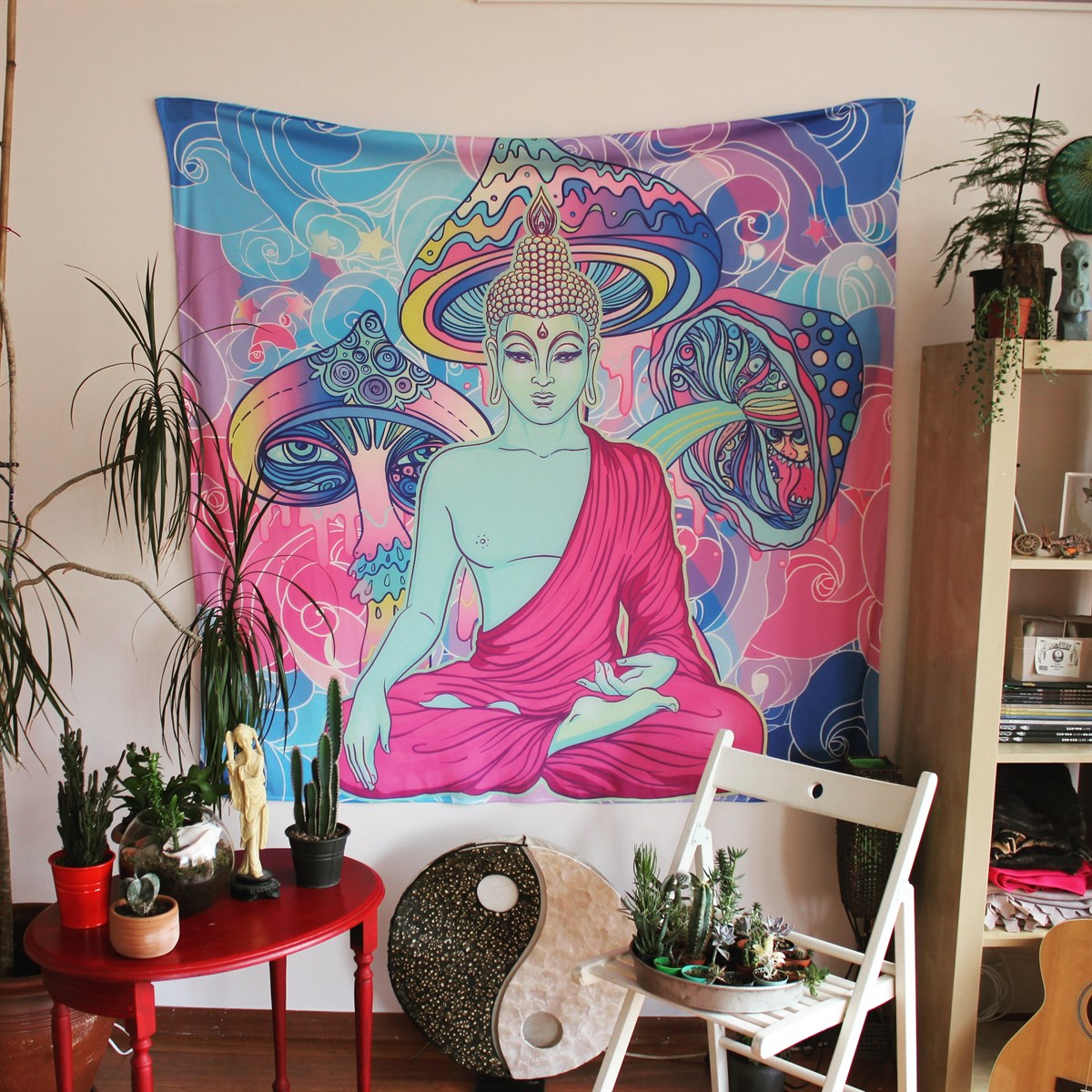 Buddha Mushroom Duvar Örtüsü