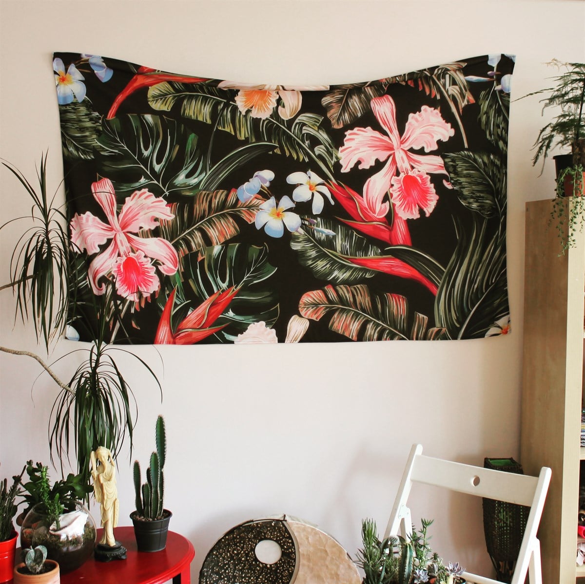 Tropik Bitkiler Duvar Örtüsü