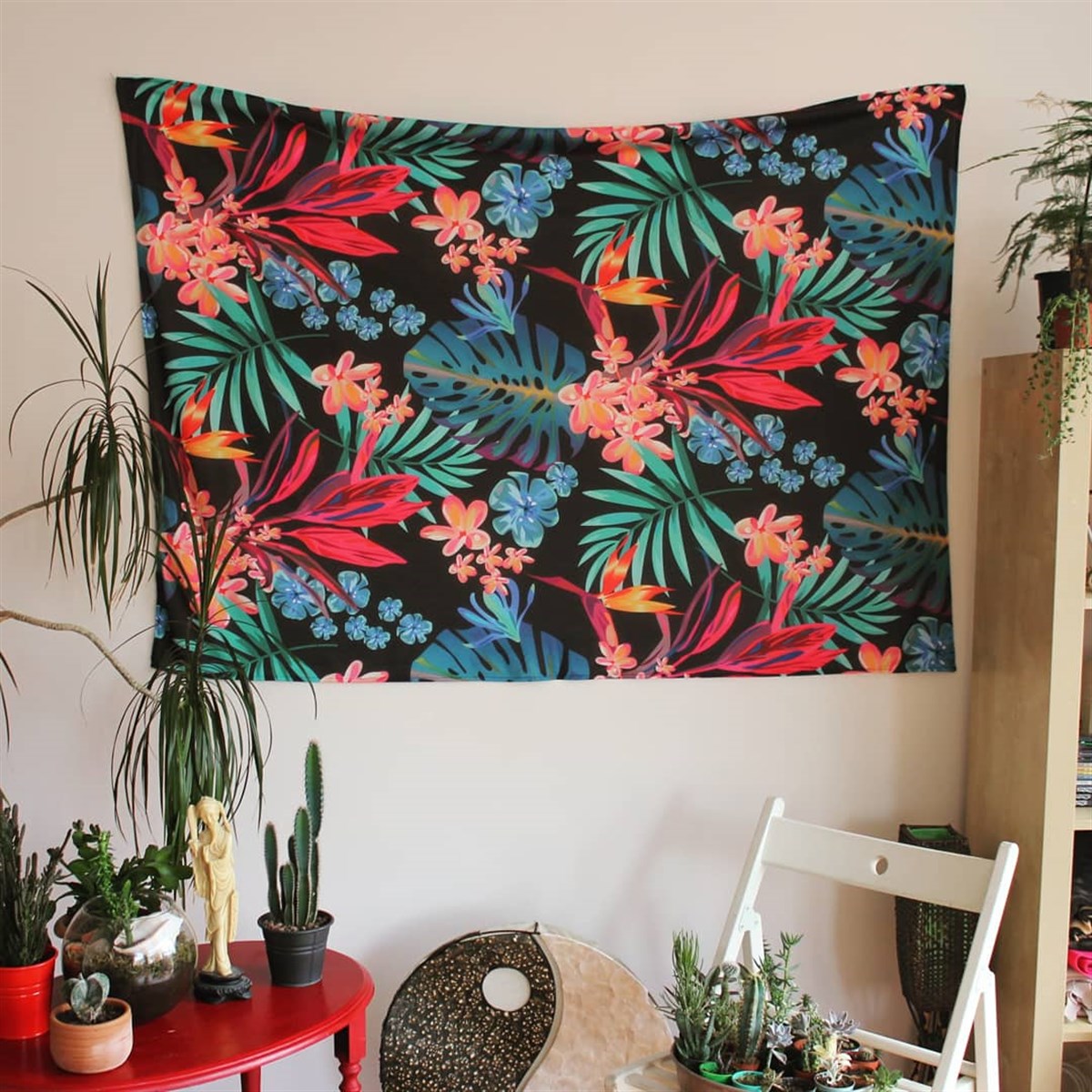 Tropik Bitkiler Duvar Örtüsü