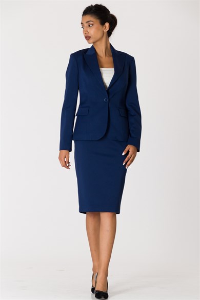 Women's Plus Size Perfect Suit Skirt - Navy| City Chic : Target