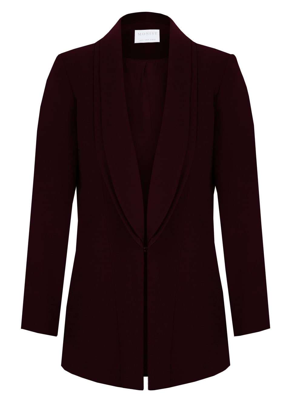 Bordo Çift Şal Yaka Krep Ceket RK 112 