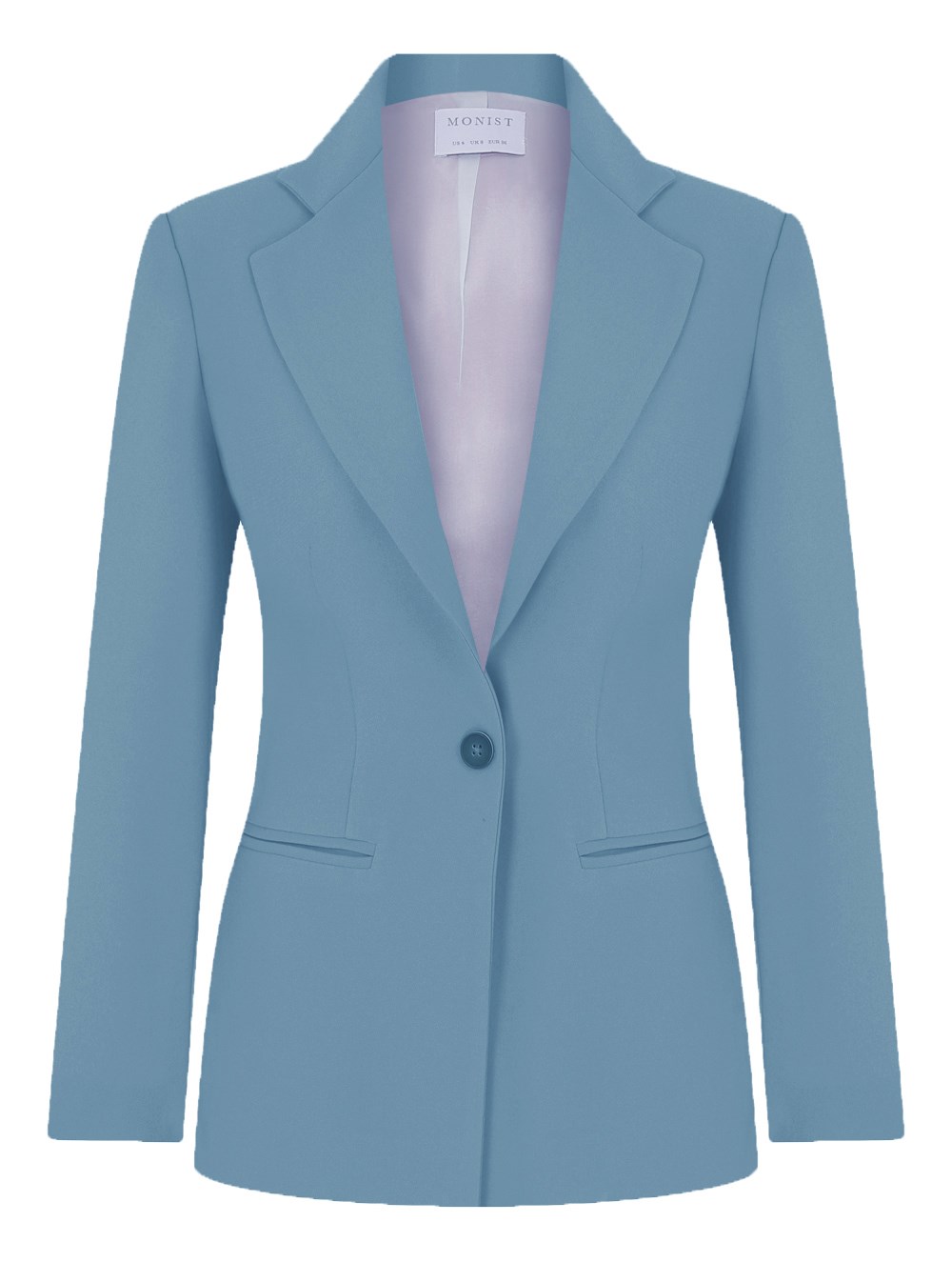 Camgöbeği Mavi Tek Düğmeli Klasik Blazer