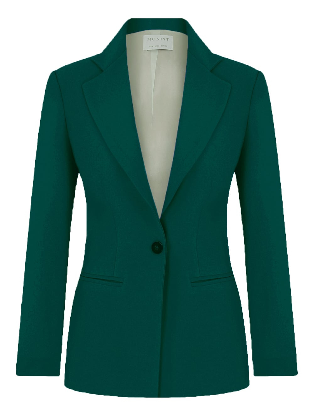 Canlı Yeşil Tek Düğmeli Klasik Blazer RK 68