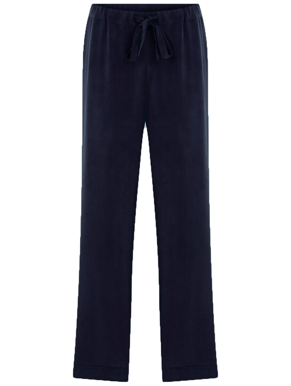 Lacivert Vegan Cupro Pijama Altı
