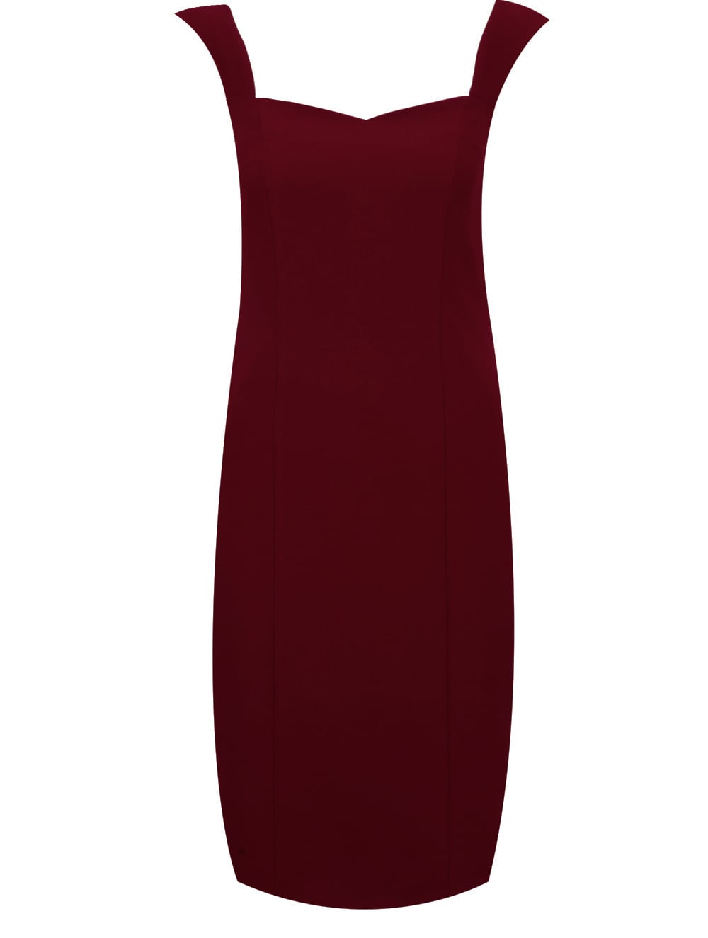 Marsala Rengi Askılı Elbise