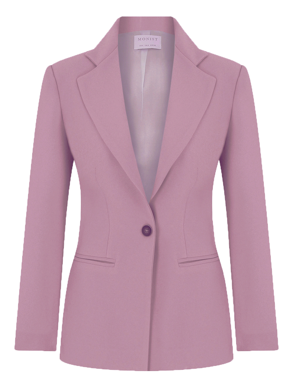 Pembe Tek Düğmeli Klasik Blazer RK 132