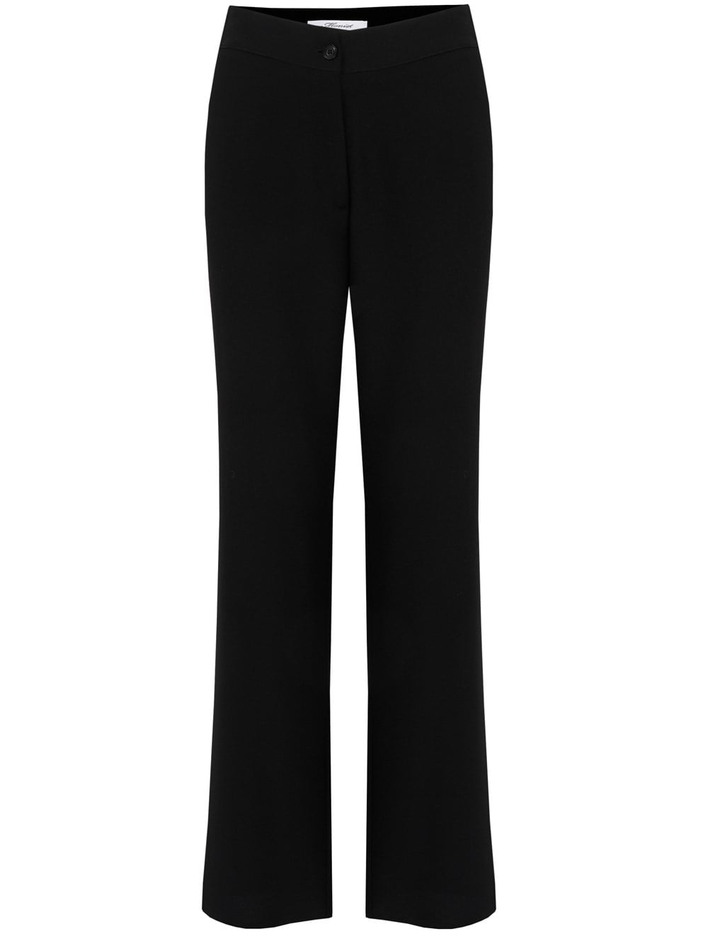 Siyah Boru Paça Pantolon