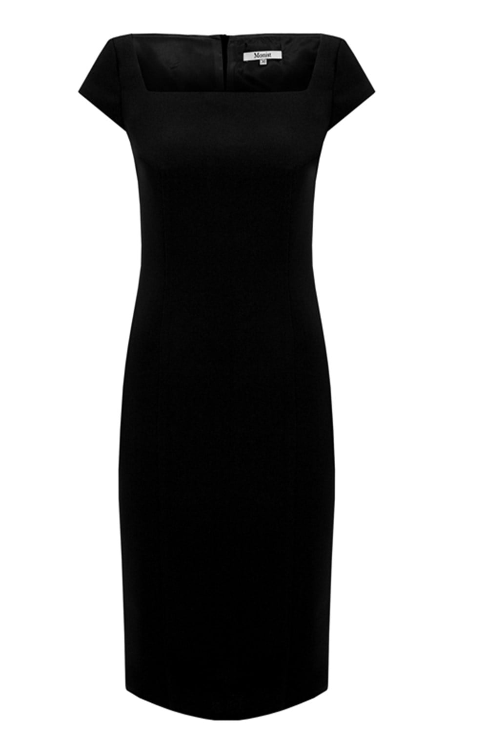 Siyah Kare Yaka Elbise