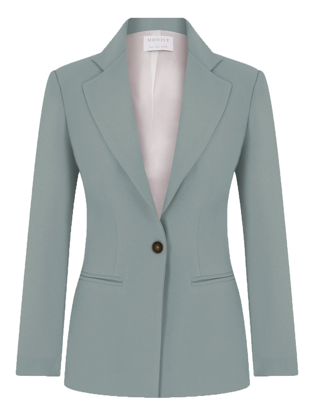 Su Yeşili Tek Düğmeli Klasik Blazer RK 174